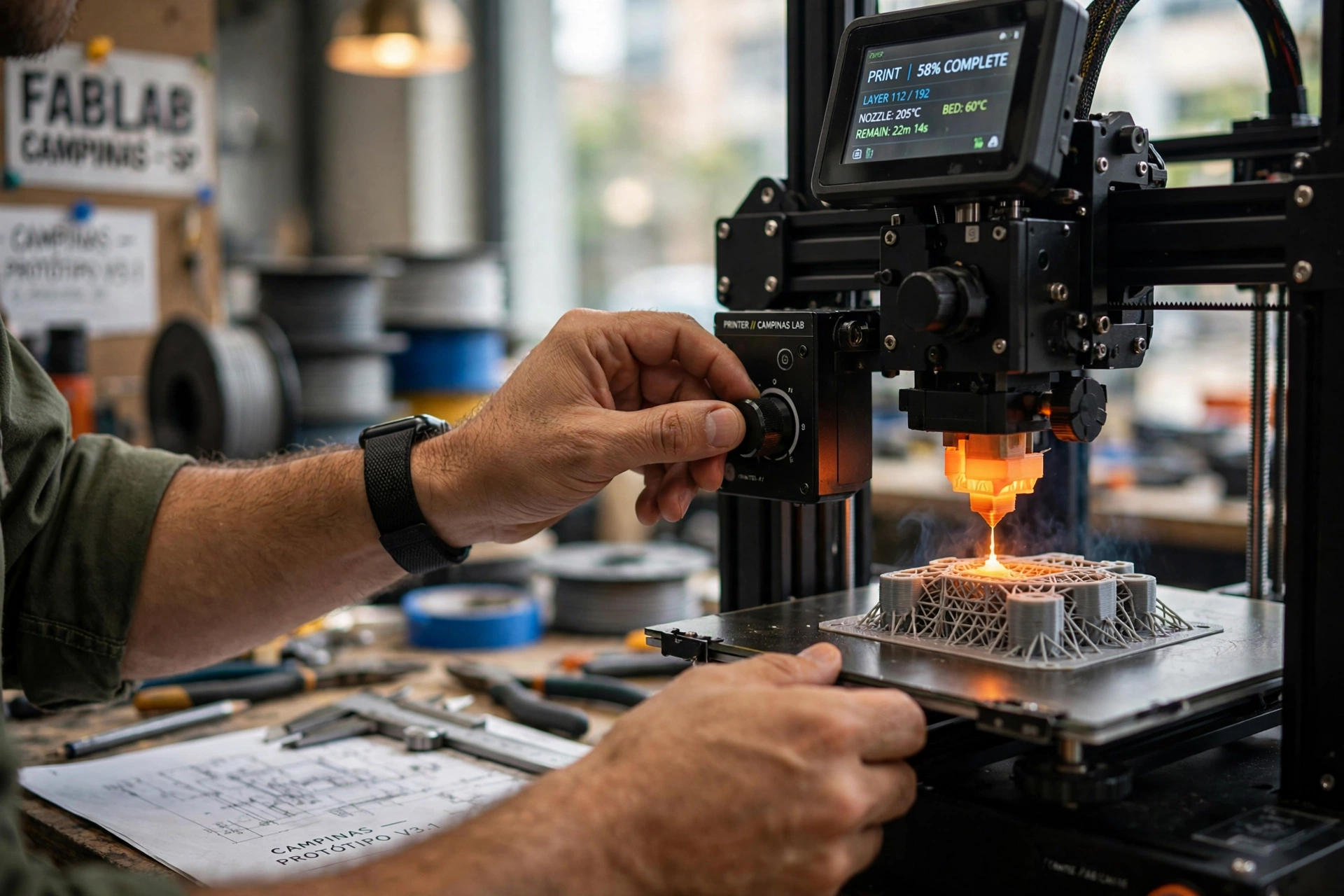 impress o 3d industrial prototipagem preco servico campinas