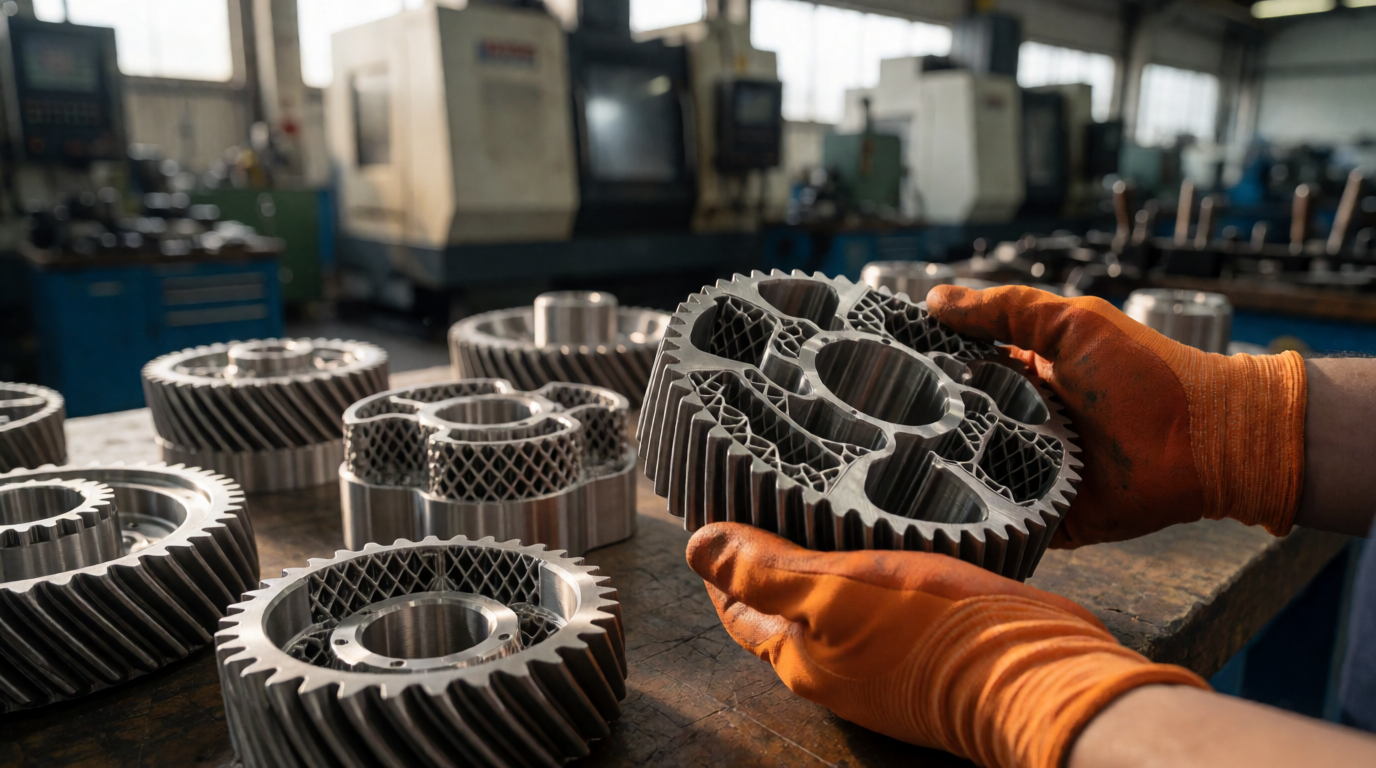 Peças mecânicas impressas em 3D para indústria