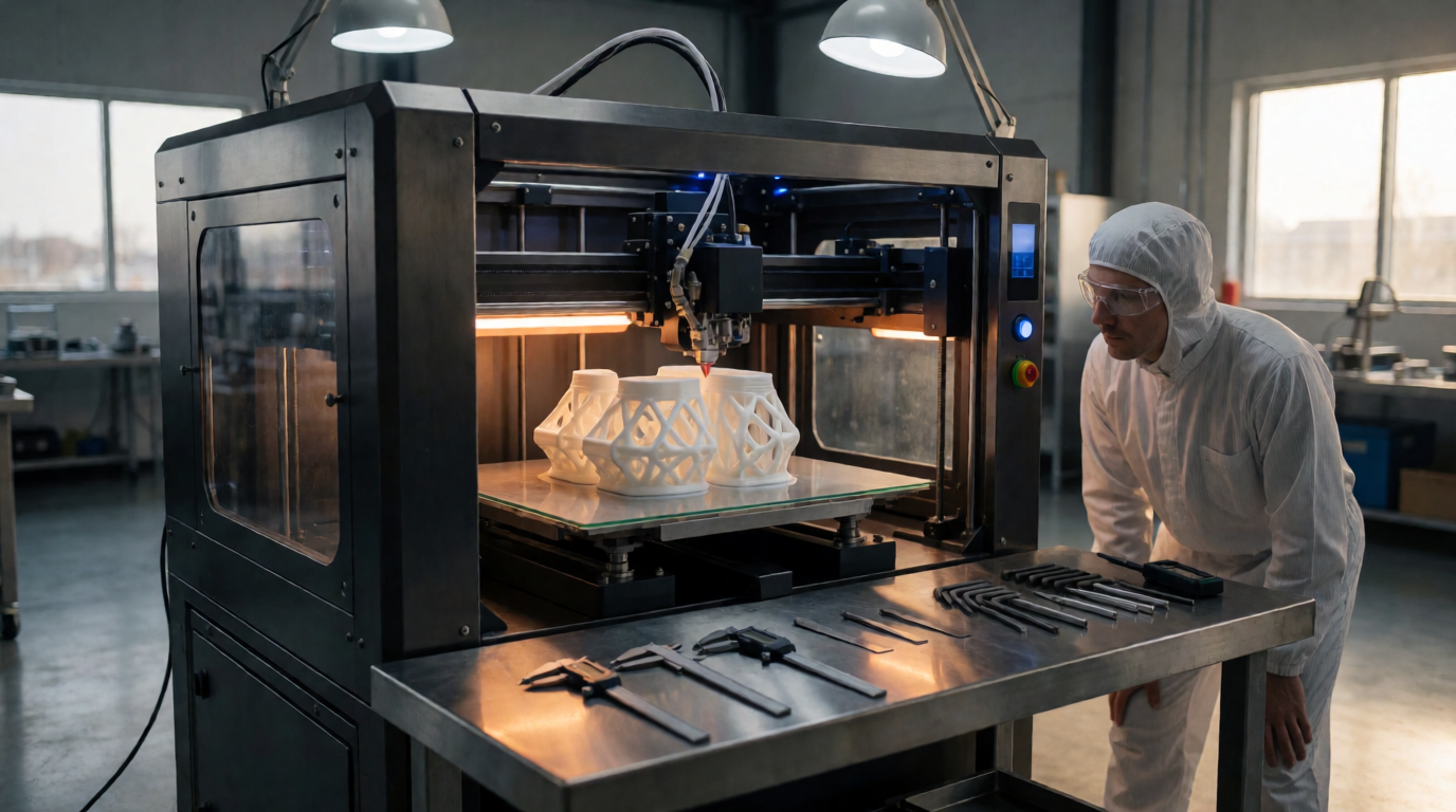 Peças industriais sendo impressas em 3D em Belford Roxo