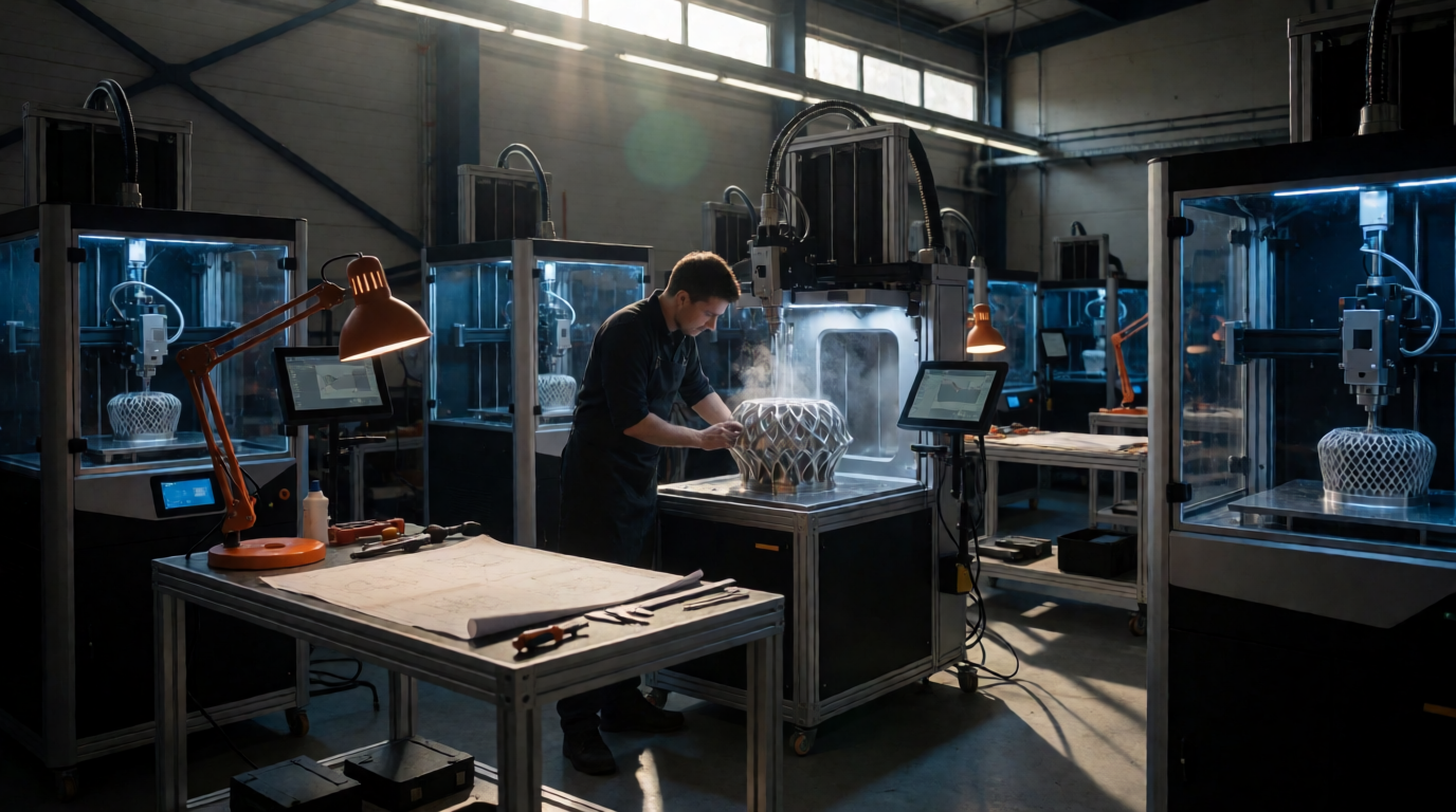 Oficina de impressão 3D industrial em Cascavel