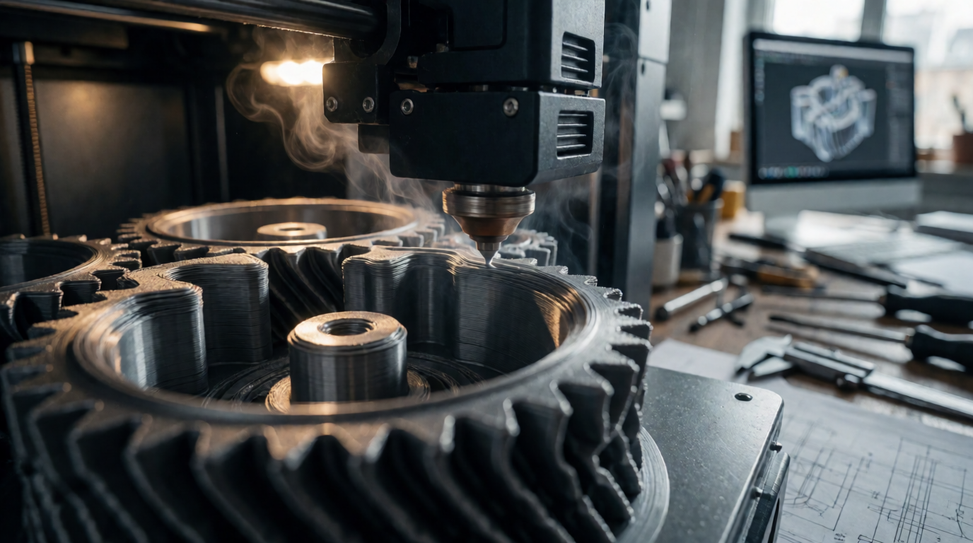 Peças mecânicas impressas em 3D para indústrias de Apucarana