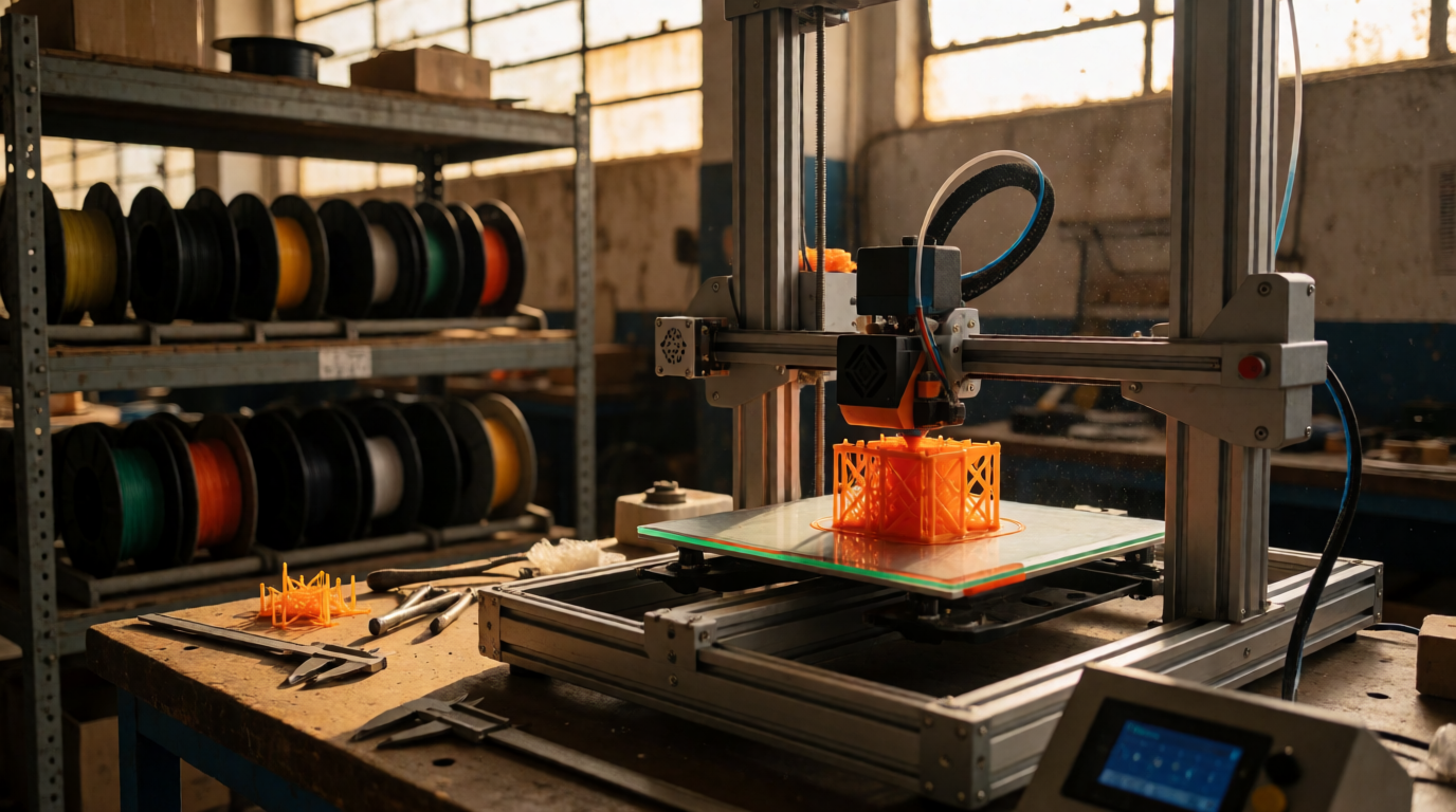 Oficina de impressão 3D industrial em Uberlândia