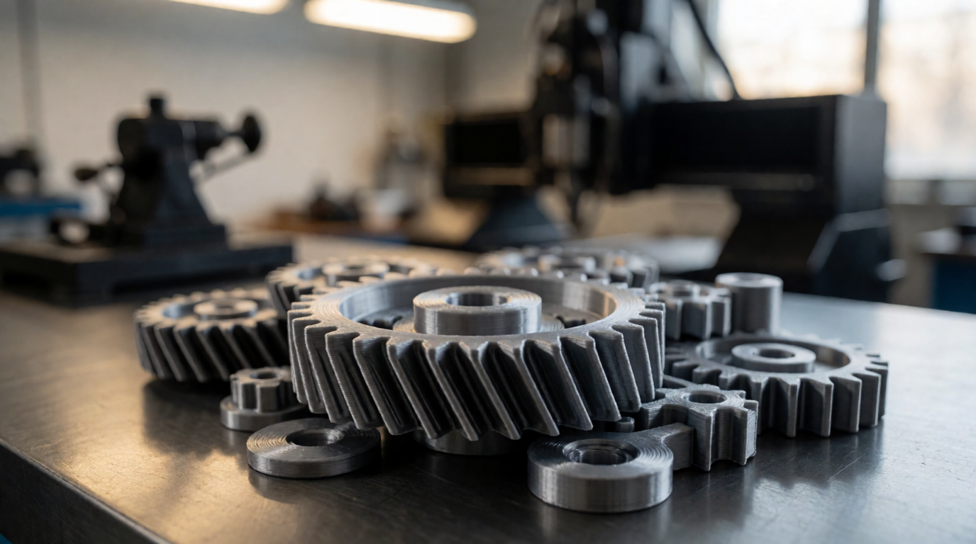 Peças mecânicas impressas em 3D para indústria
