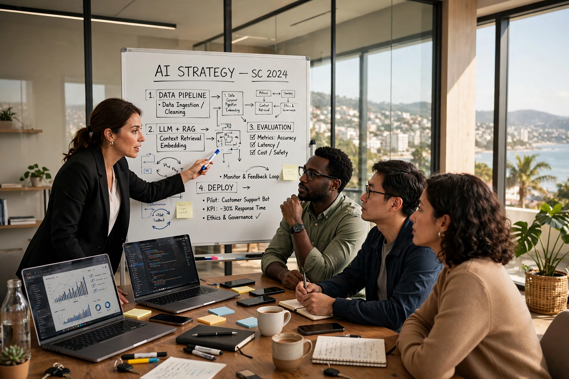 business consulting ai strategy ia corporativa setor santa