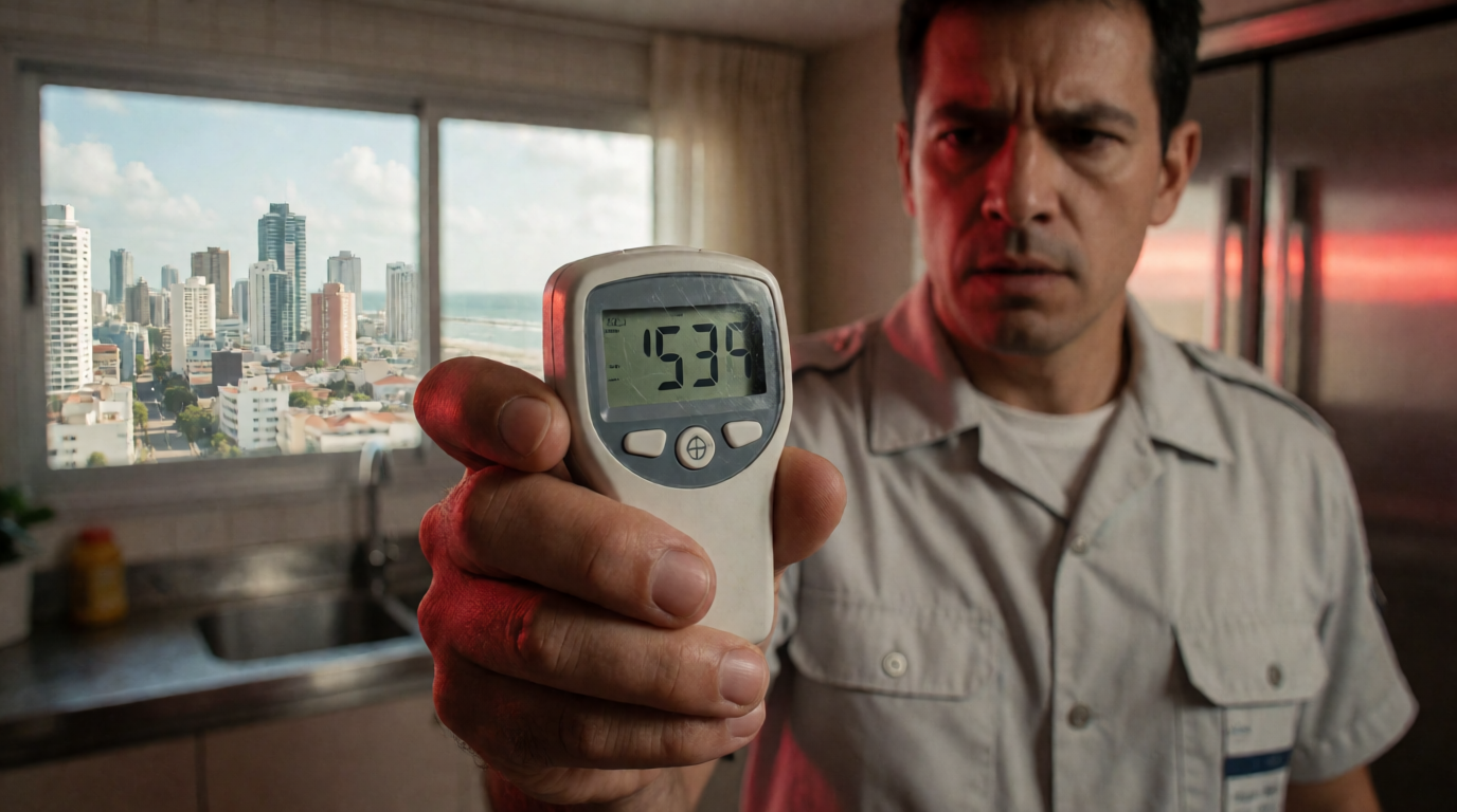Termômetro marcando temperatura alta em Recife