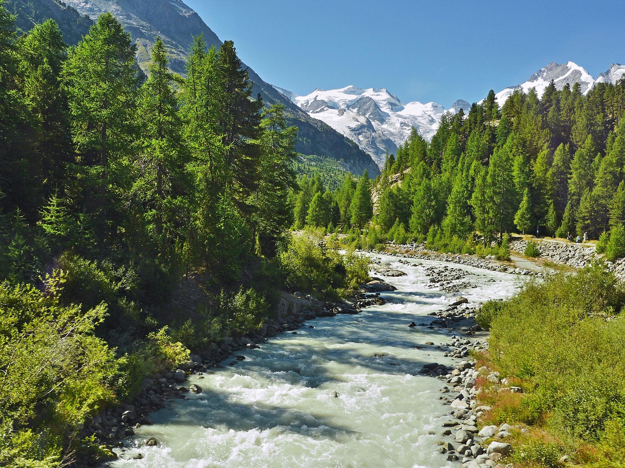 mountain spring, glacier water, alps, switzerland, nature, bernina group, engadin, rhätikon, graubünden, pontresina, piz bernina, high alps, high mountains, rock, stones, mountains, landscape