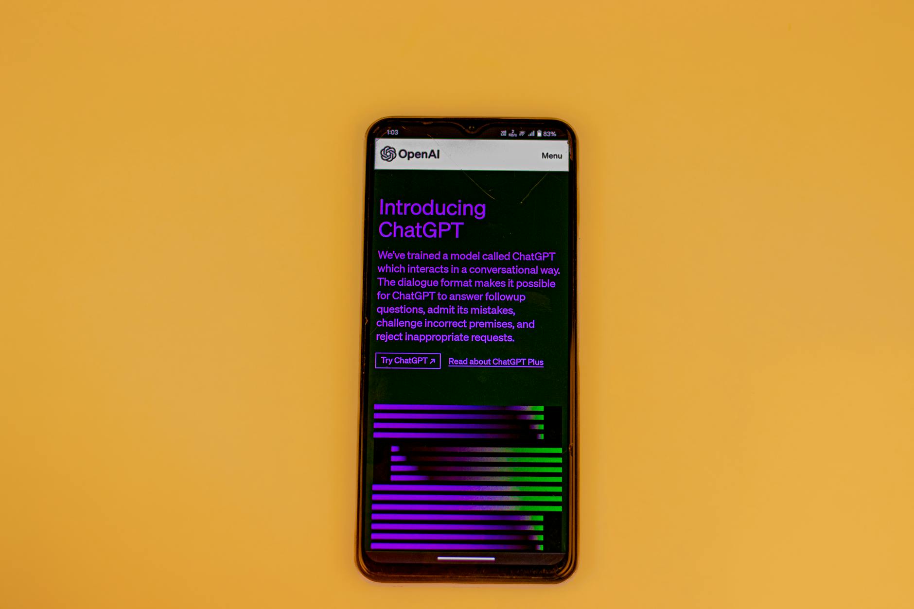 Close-up of smartphone screen showing DeepSeek AI chatbot interface on a modern device.