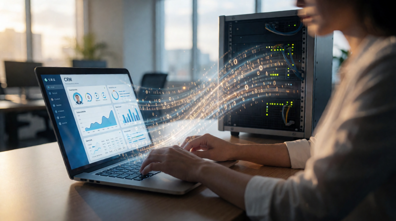 business technology office ai crm data sync