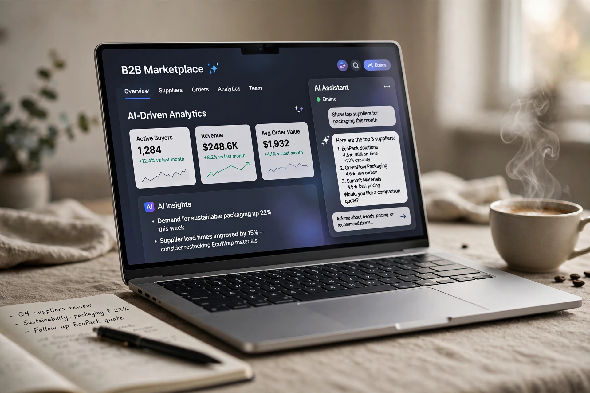 business technology office ai customer acquisition bot b2b