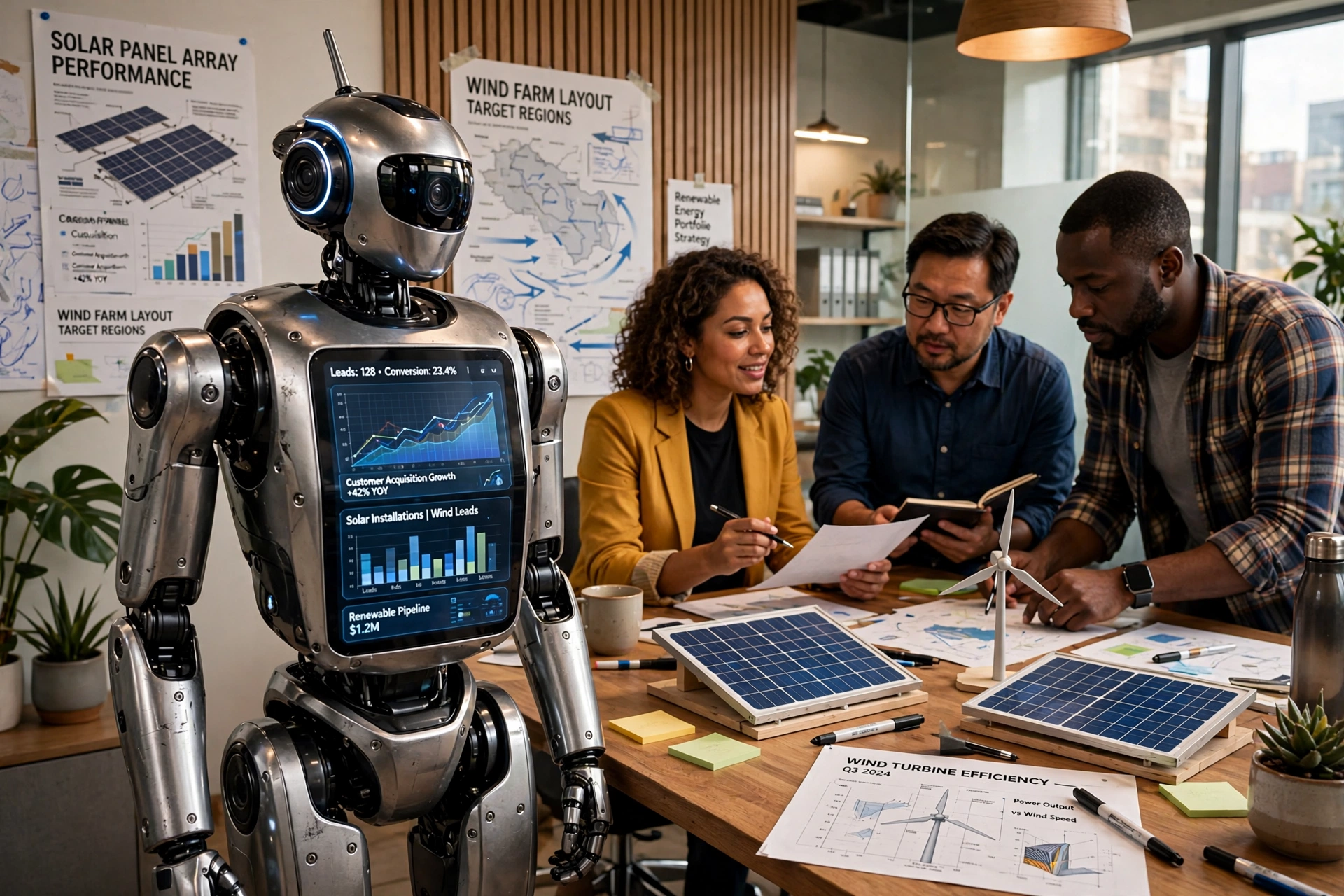 business technology office ai customer acquisition bot clean