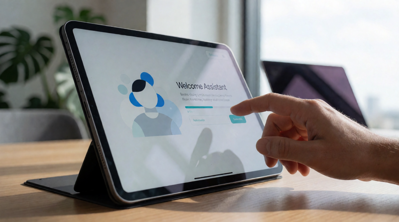 business technology office ai onboarding assistant saas