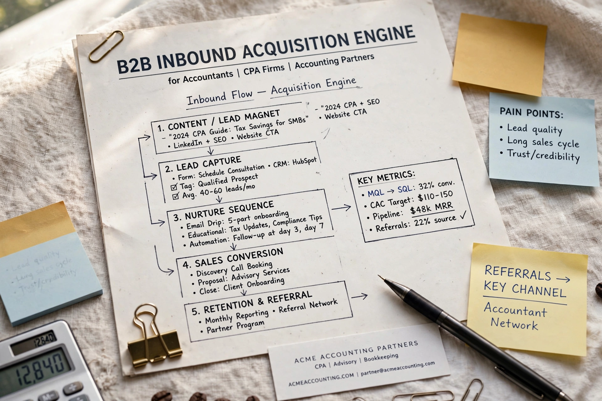 business technology office b2b inbound acquisition engine accountants
