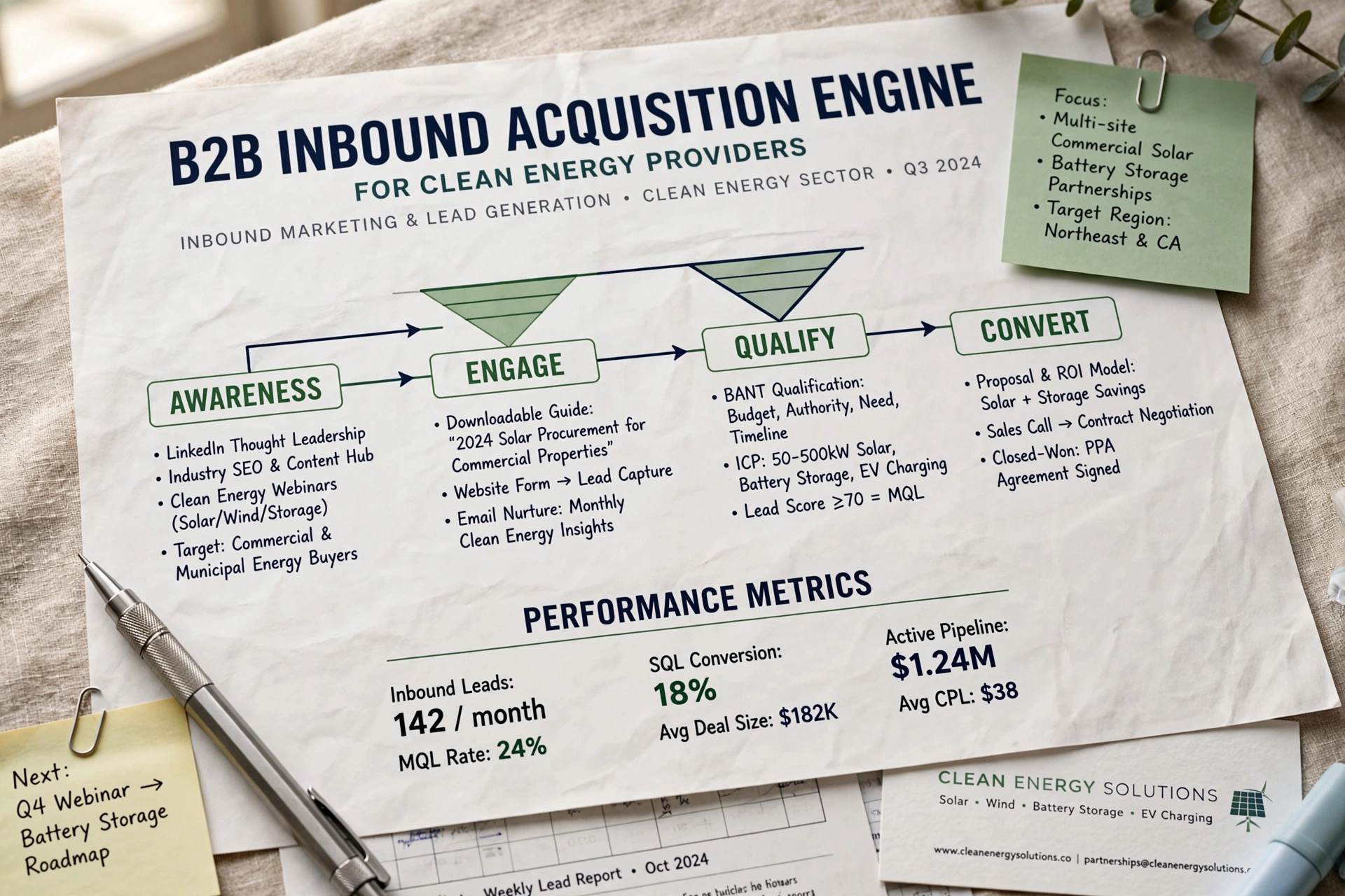 business technology office b2b inbound acquisition engine clean