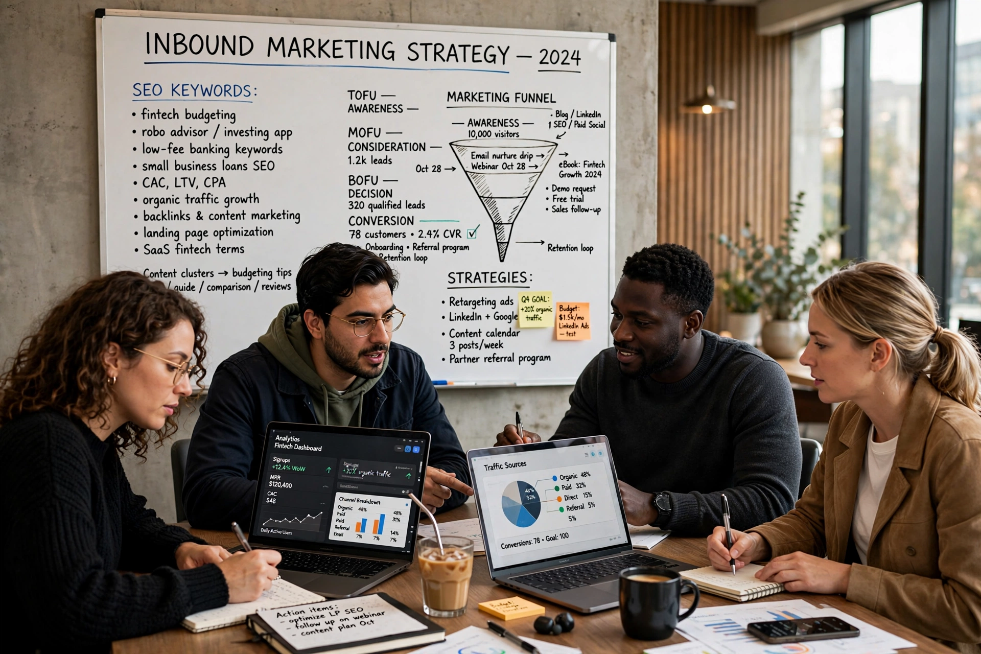business technology office b2b inbound acquisition engine fintech