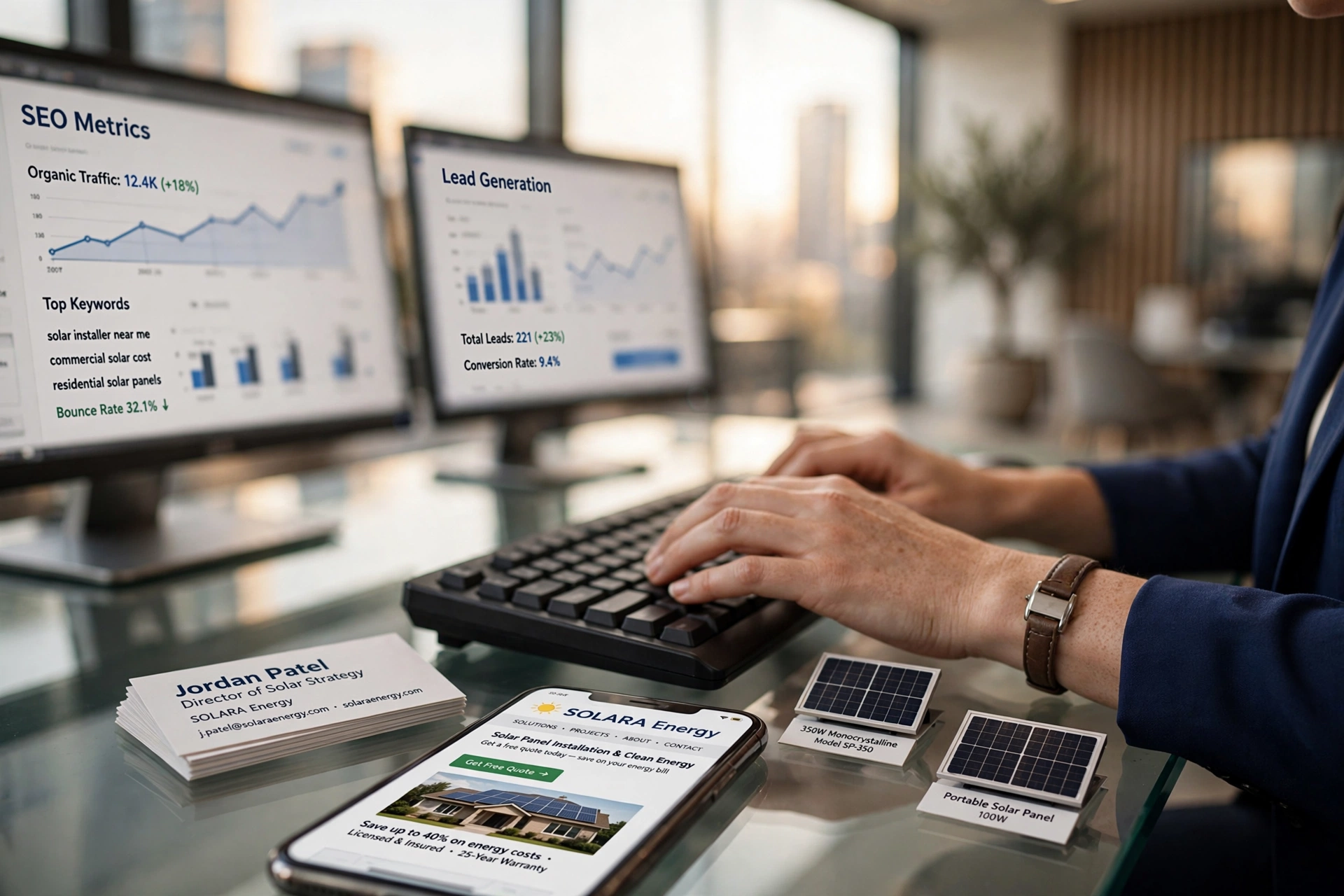 business technology office b2b inbound acquisition engine solar