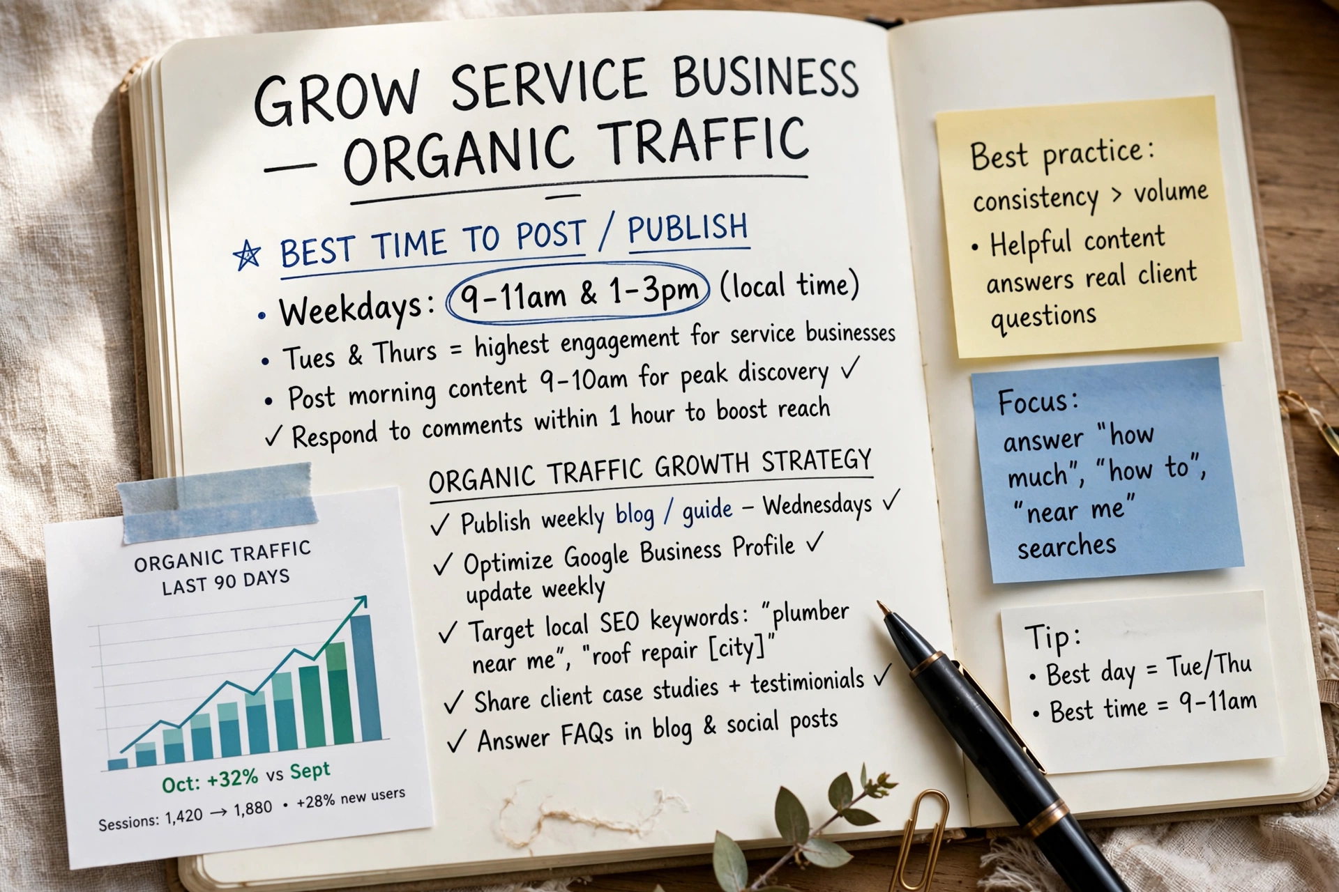 business technology office best time grow service organic