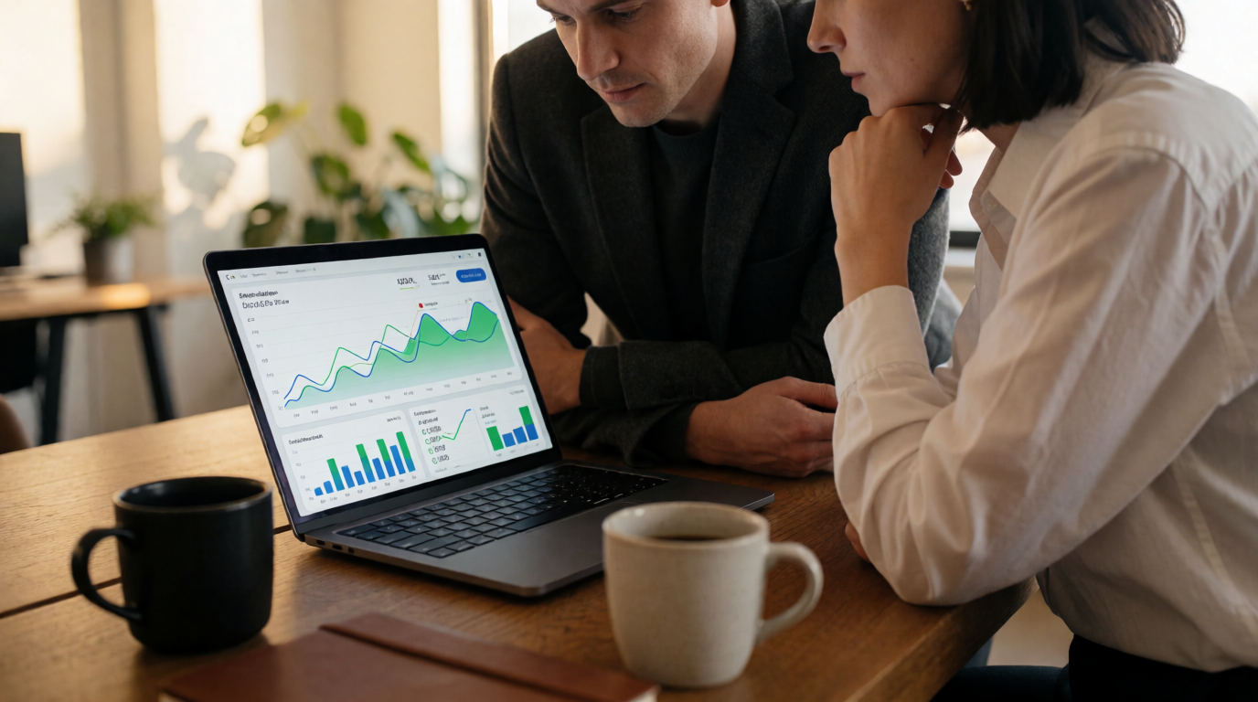business technology office comparing sales intelligence platforms