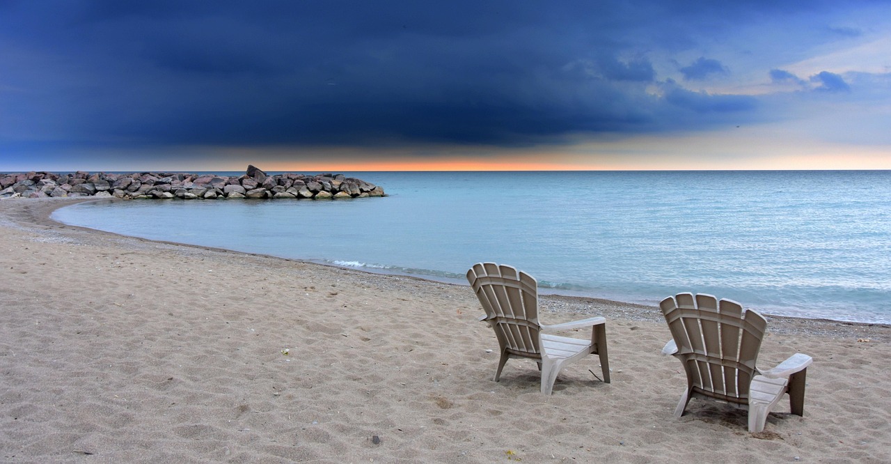 toronto, nature, beach, chairs