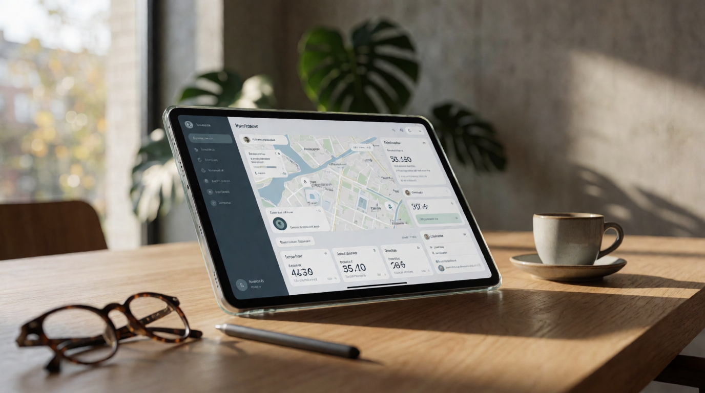 business technology office future real estate crm