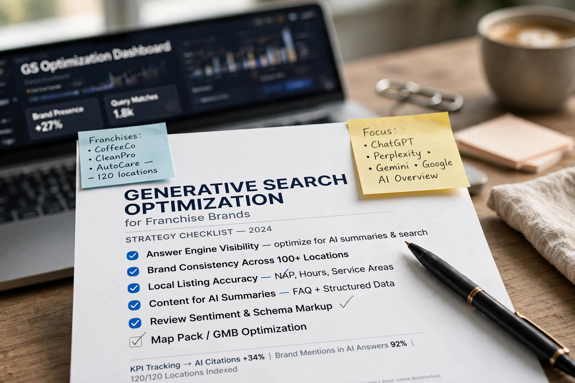 business technology office generative search optimization franchise brands
