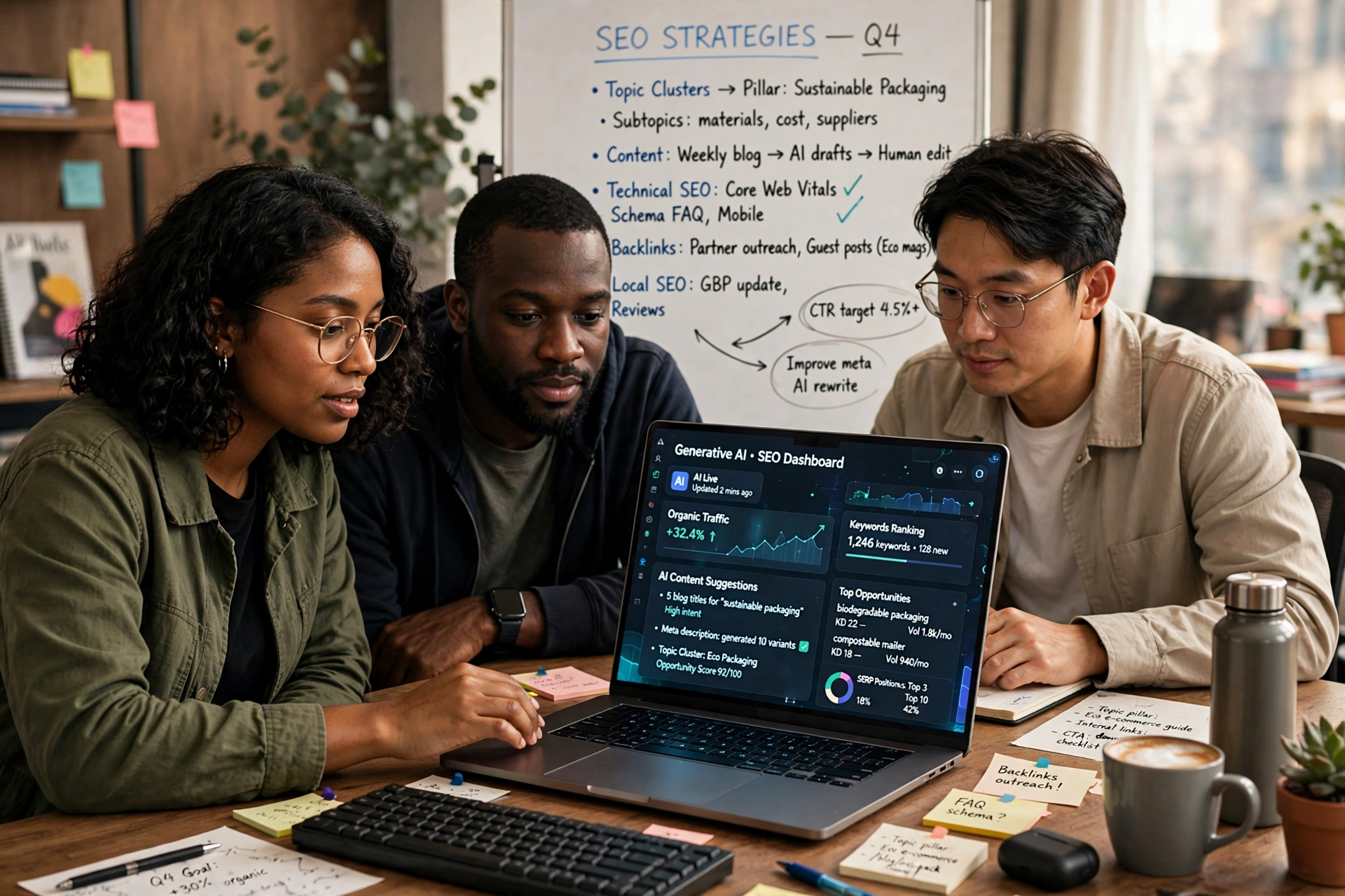 business technology office generative search optimization startups