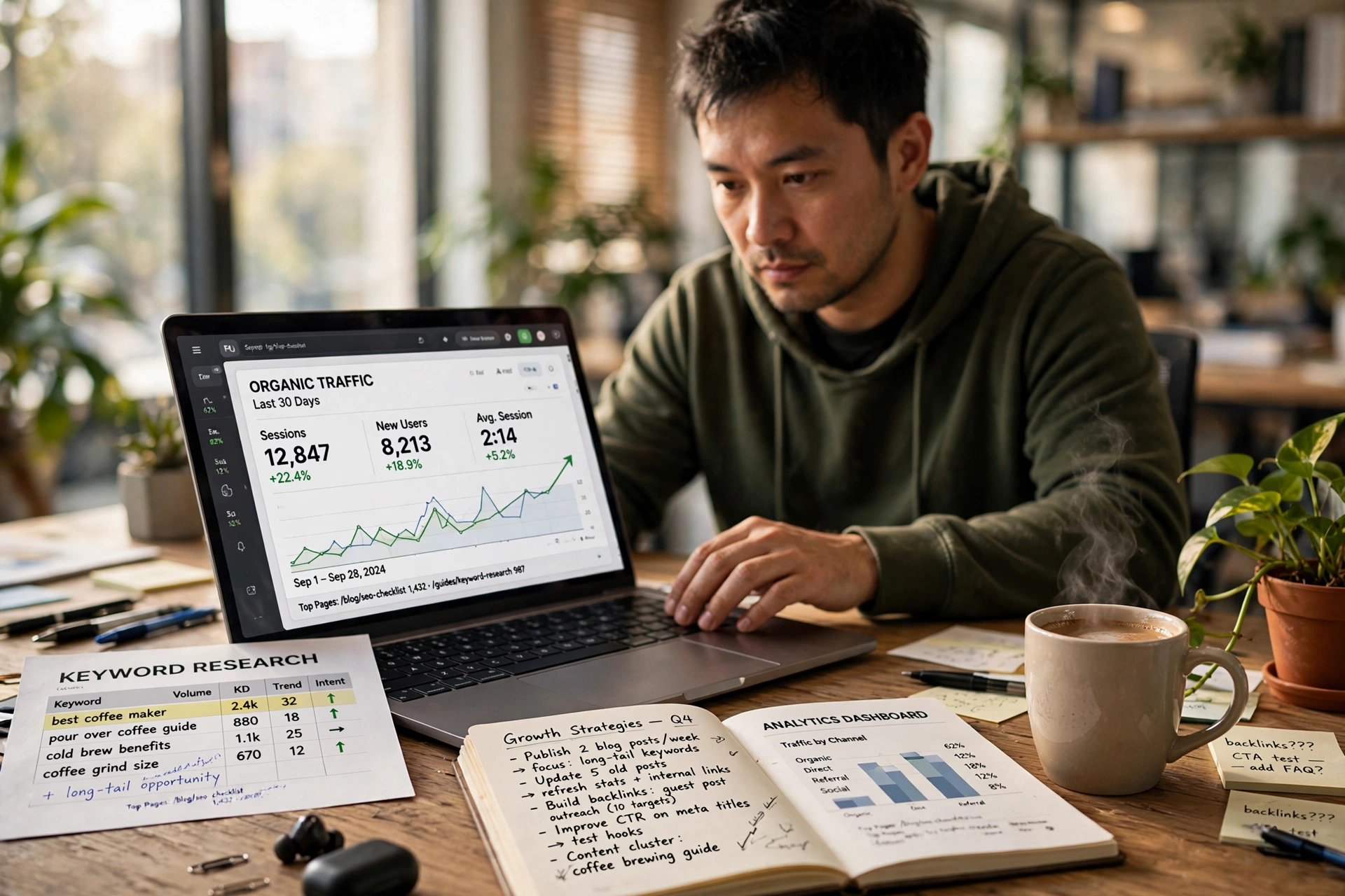 business technology office grow service organic traffic guide