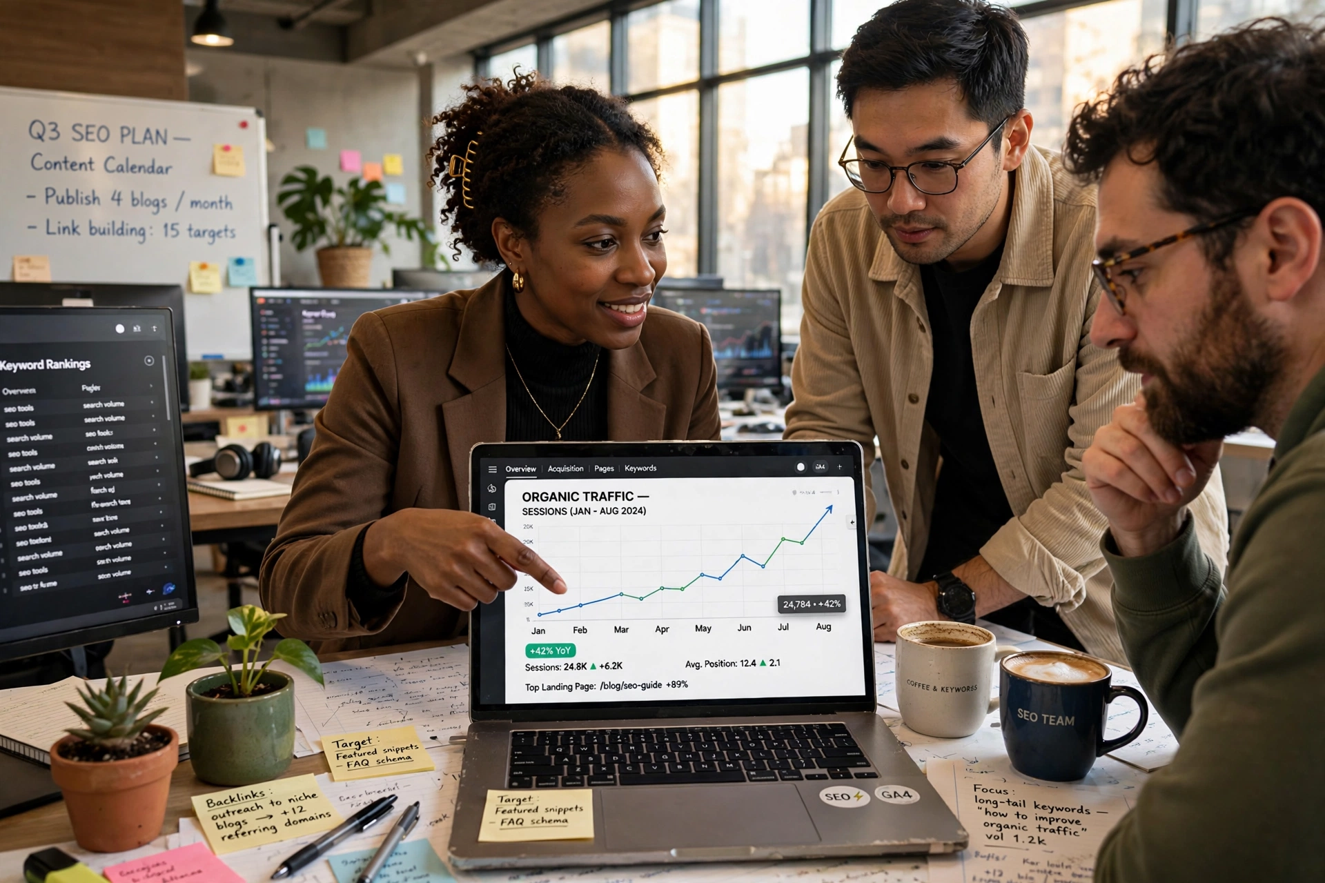 business technology office grow service organic traffic investment
