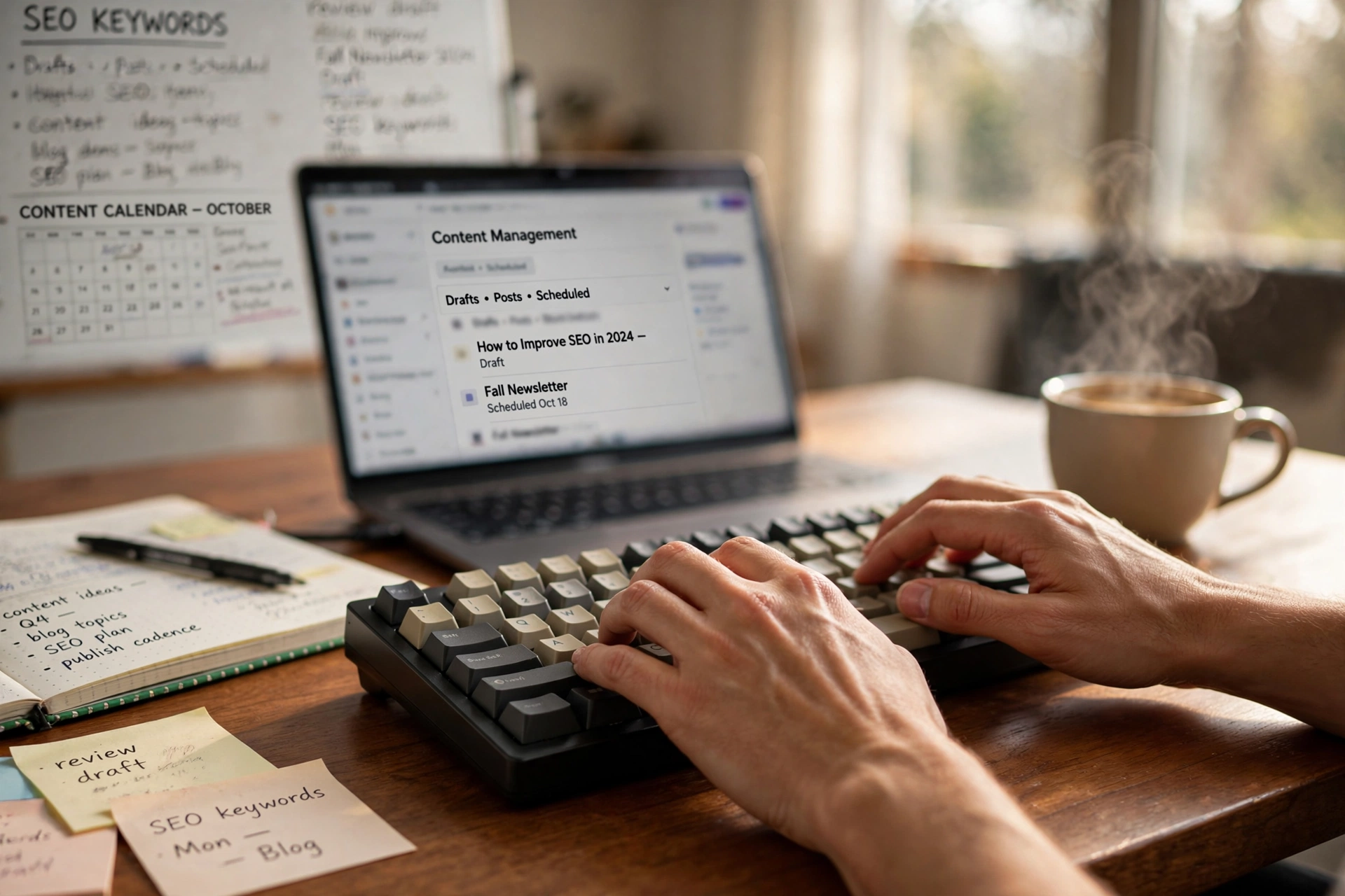 business technology office automate company blog daily content