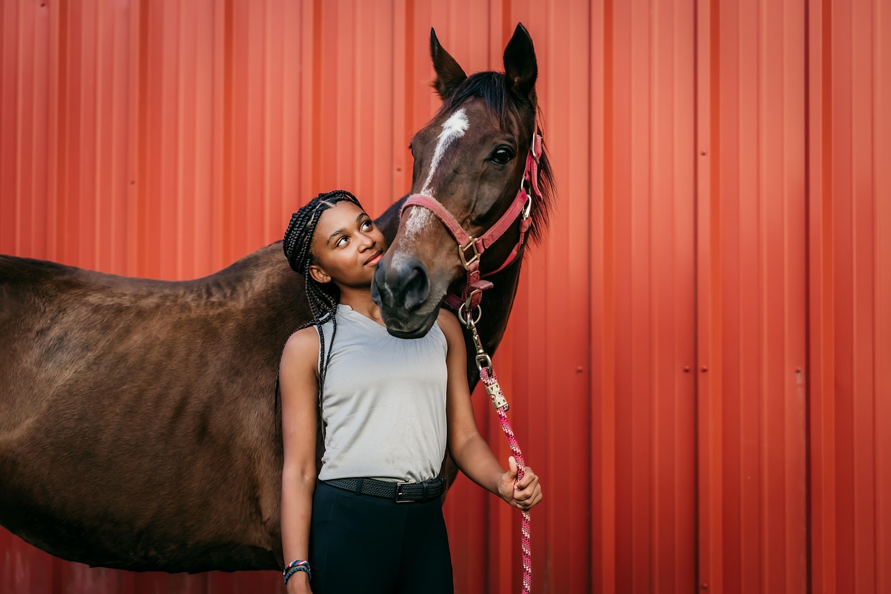 african american, woman, horse, nature, portrait, barn, farm, equestrian, equine, animal, mammal