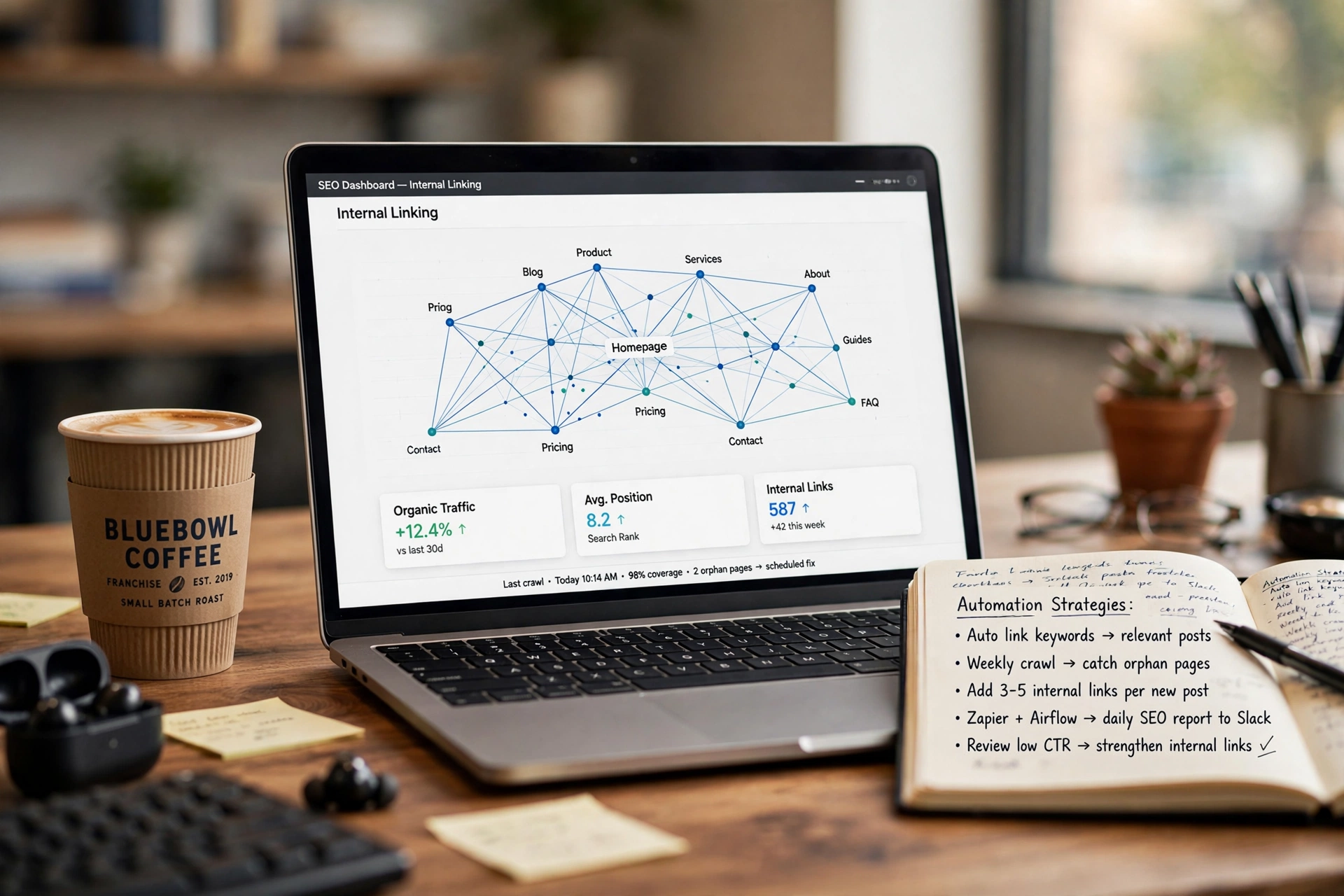 business technology office internal linking automation franchise brands
