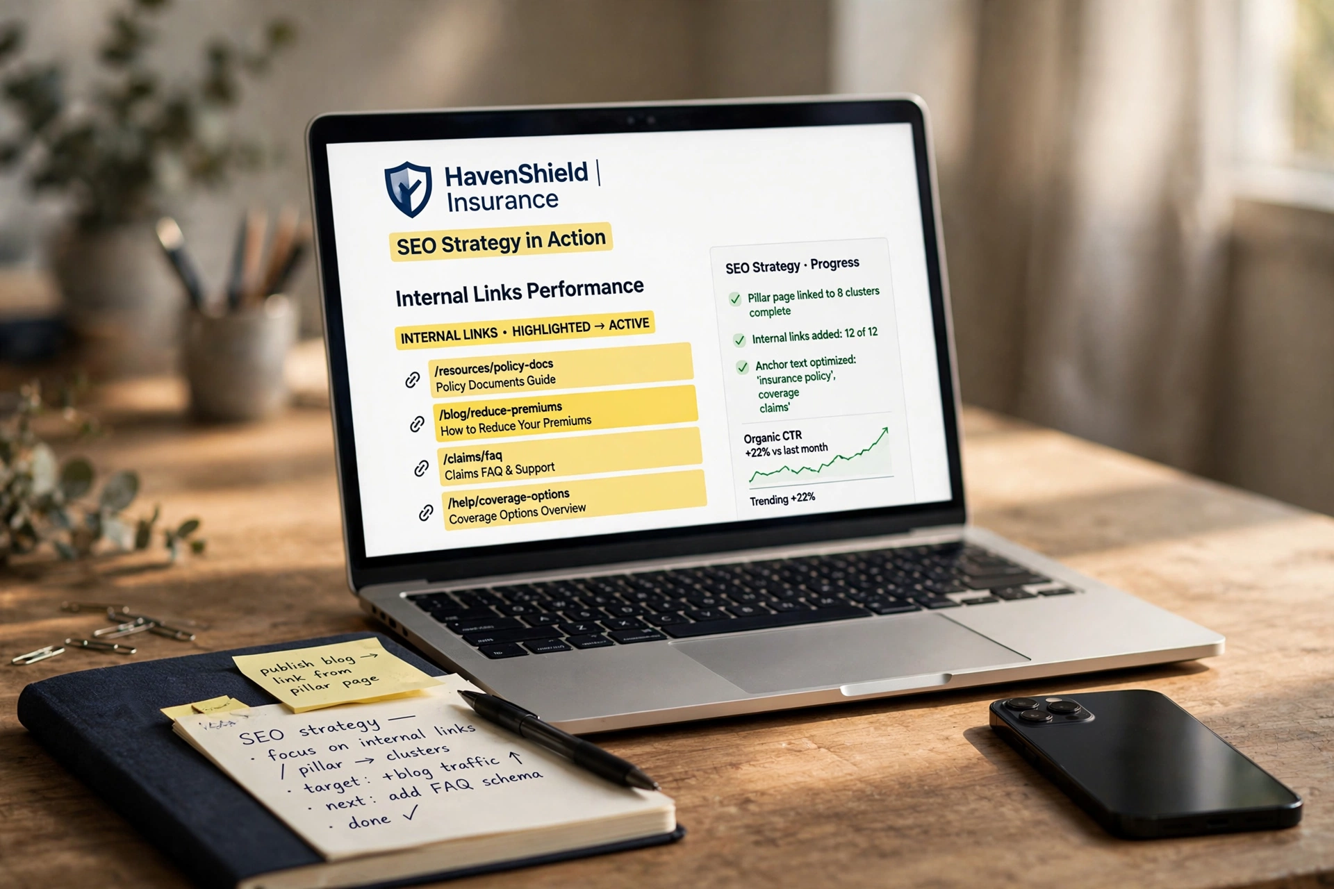 business technology office internal linking automation insurtech brands