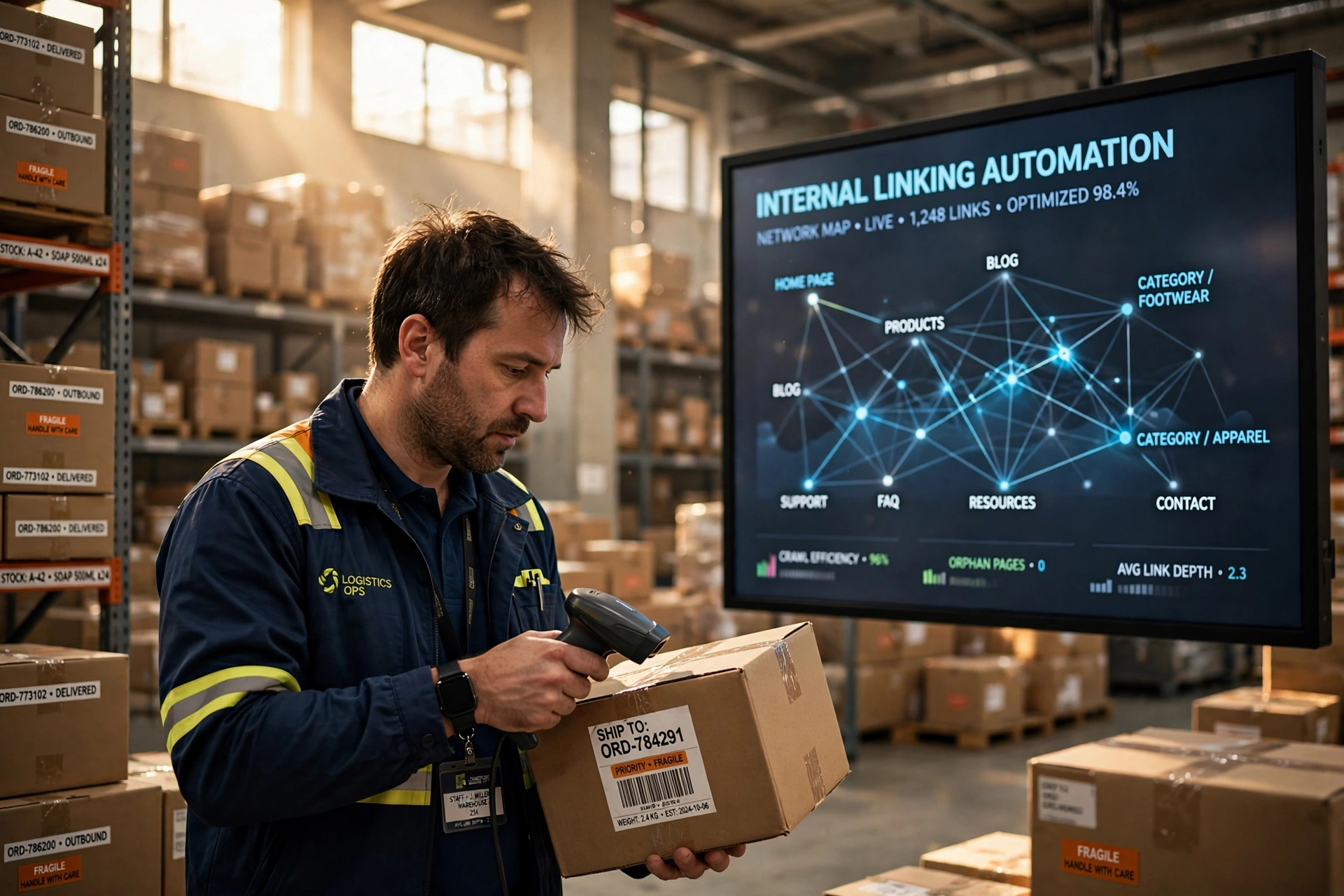 business technology office internal linking automation logistics providers