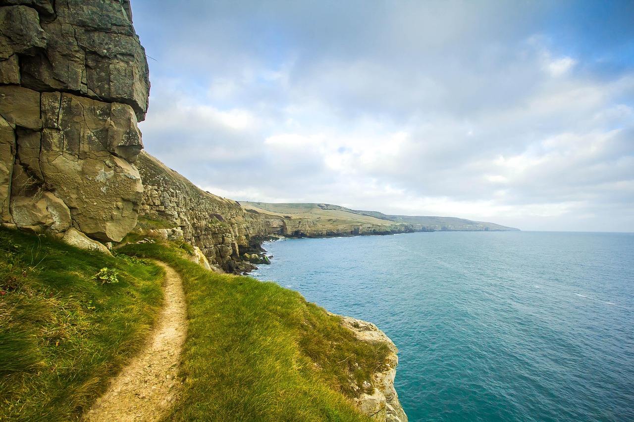 ocean, dorset, cliff, nature, worth matravers, united kingdom