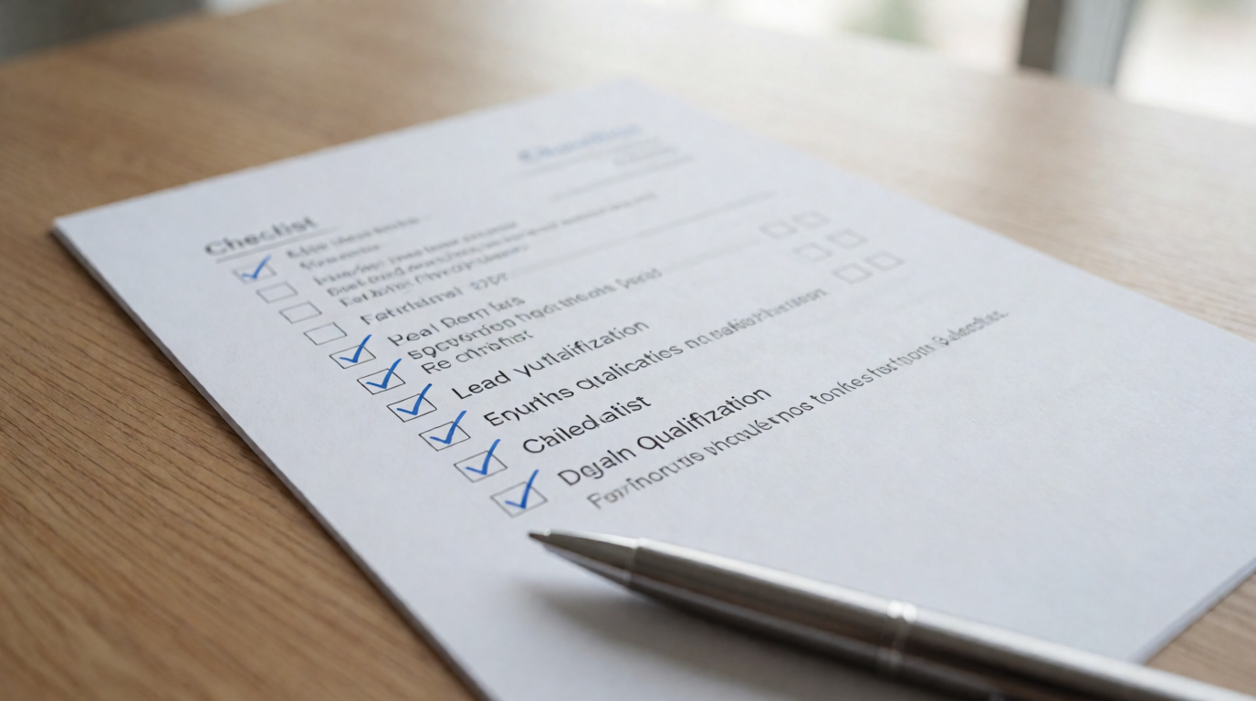 business technology office lead qualification checklist
