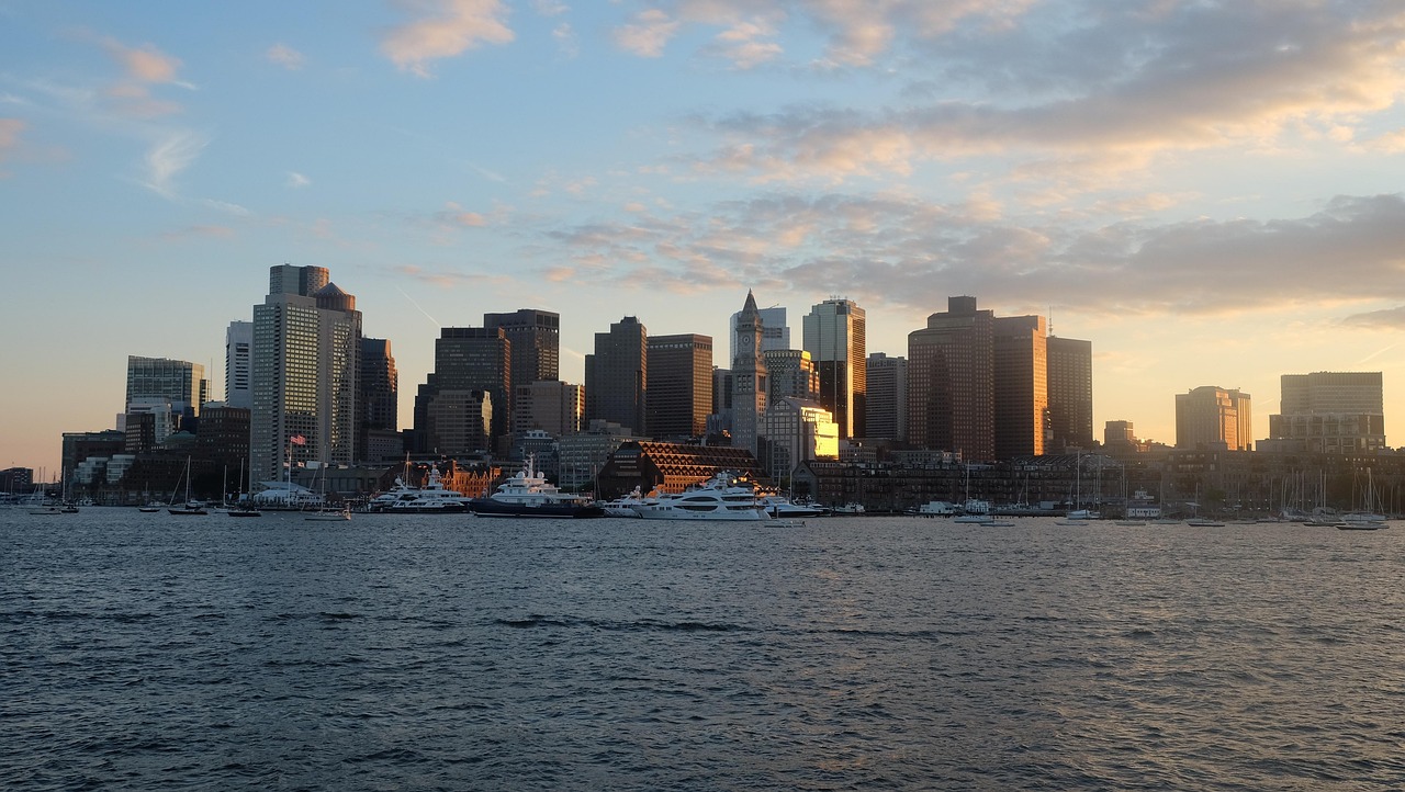 boston, boston at sunset, massachusetts, evening, skyline, twilight, boston, boston, boston, boston, boston