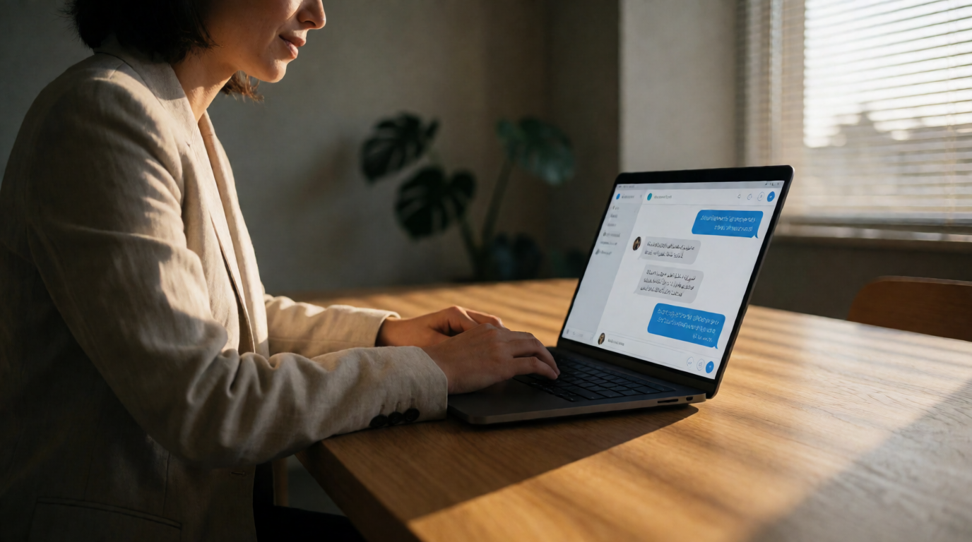 business technology office live chat ai multilingual