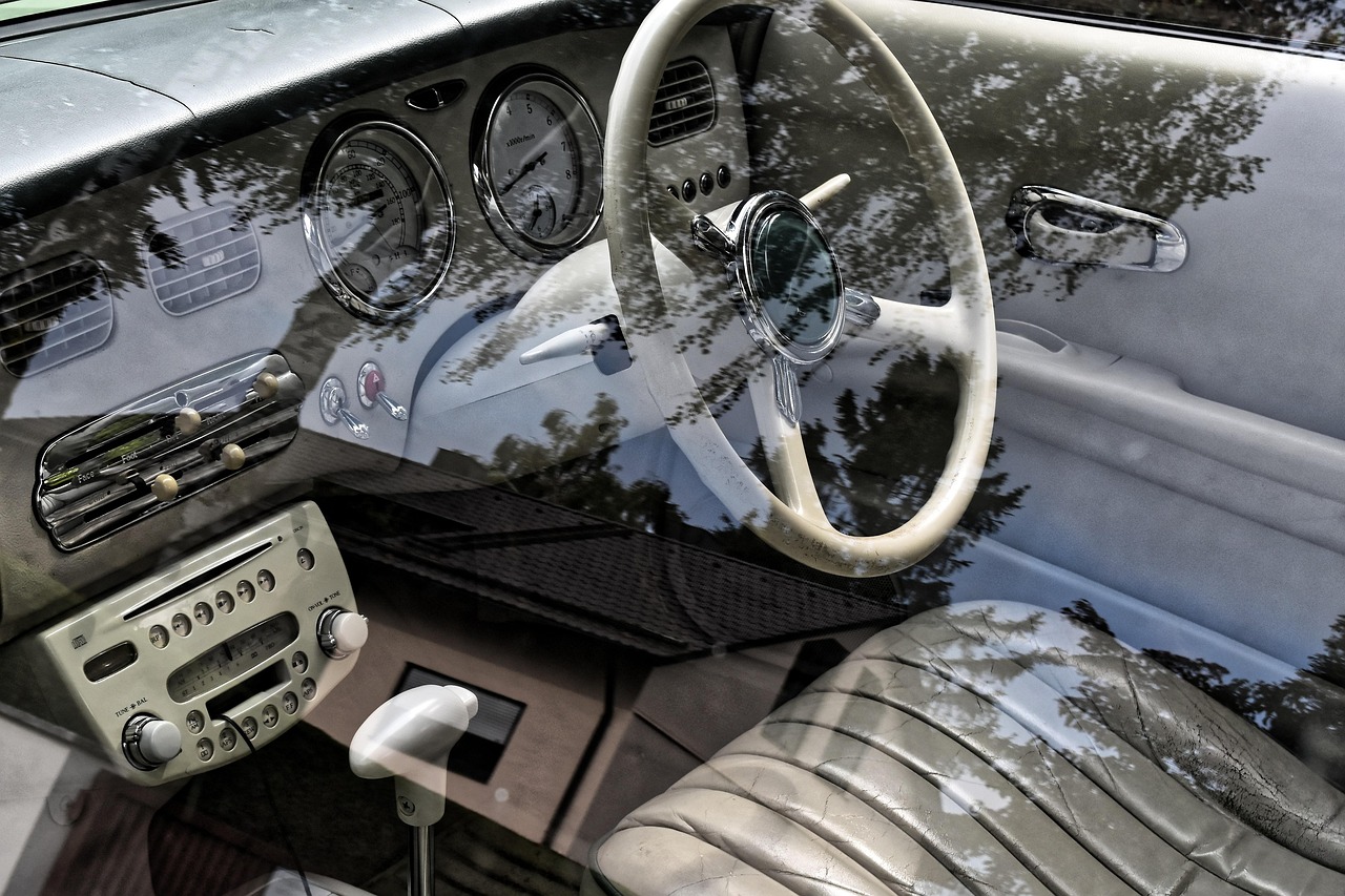 nissan figaro, car interior, vehicle, steering wheel, dashboard, car, auto, automobile, automotive, inner space, car wallpapers, vintage, retro, japanese car, convertible, right hand drive
