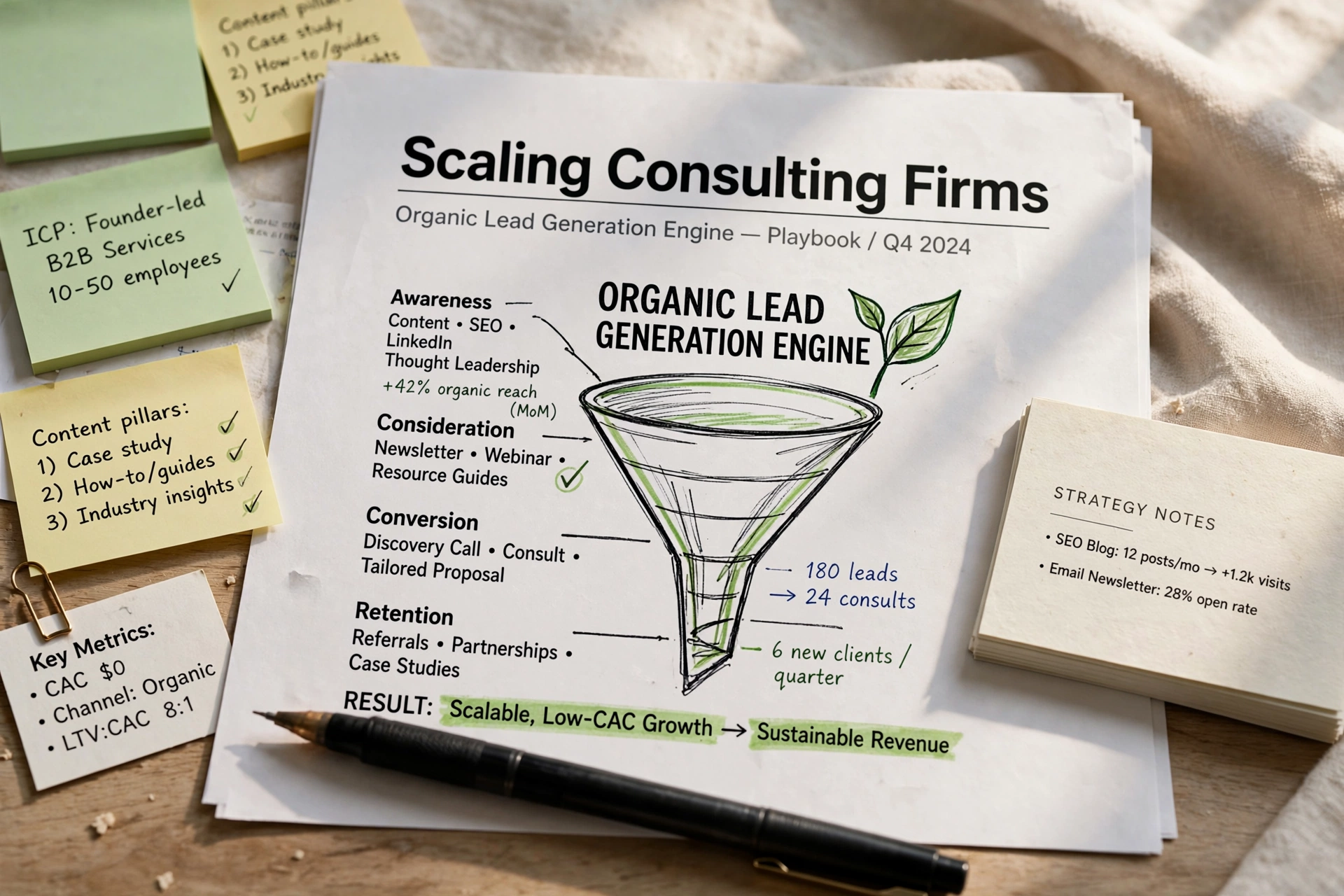 business technology office scaling consulting firms organic lead