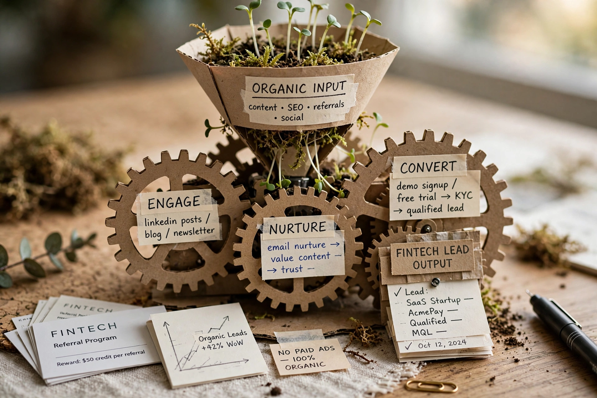 business technology office organic lead generation engine fintech