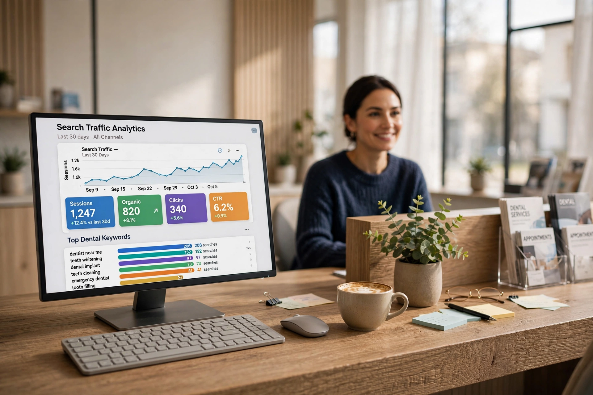 business technology office search traffic automation software dental