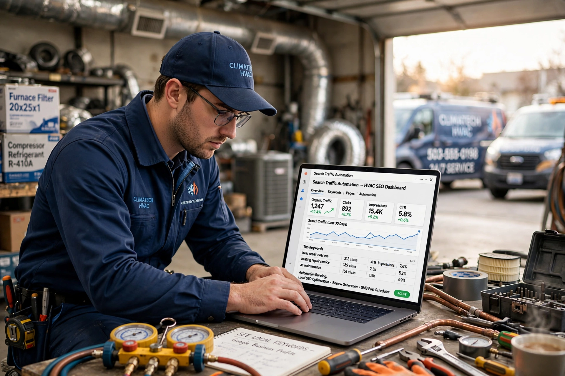 business technology office search traffic automation software hvac