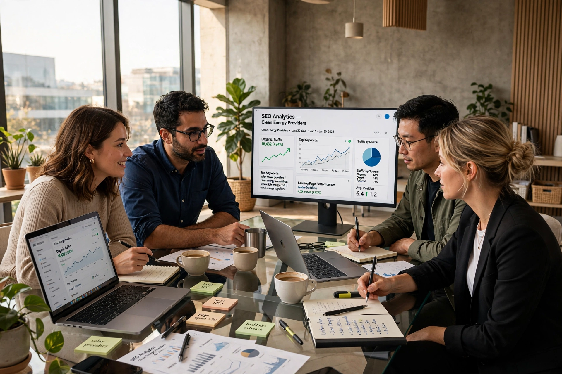 business technology office seo agency service clean energy