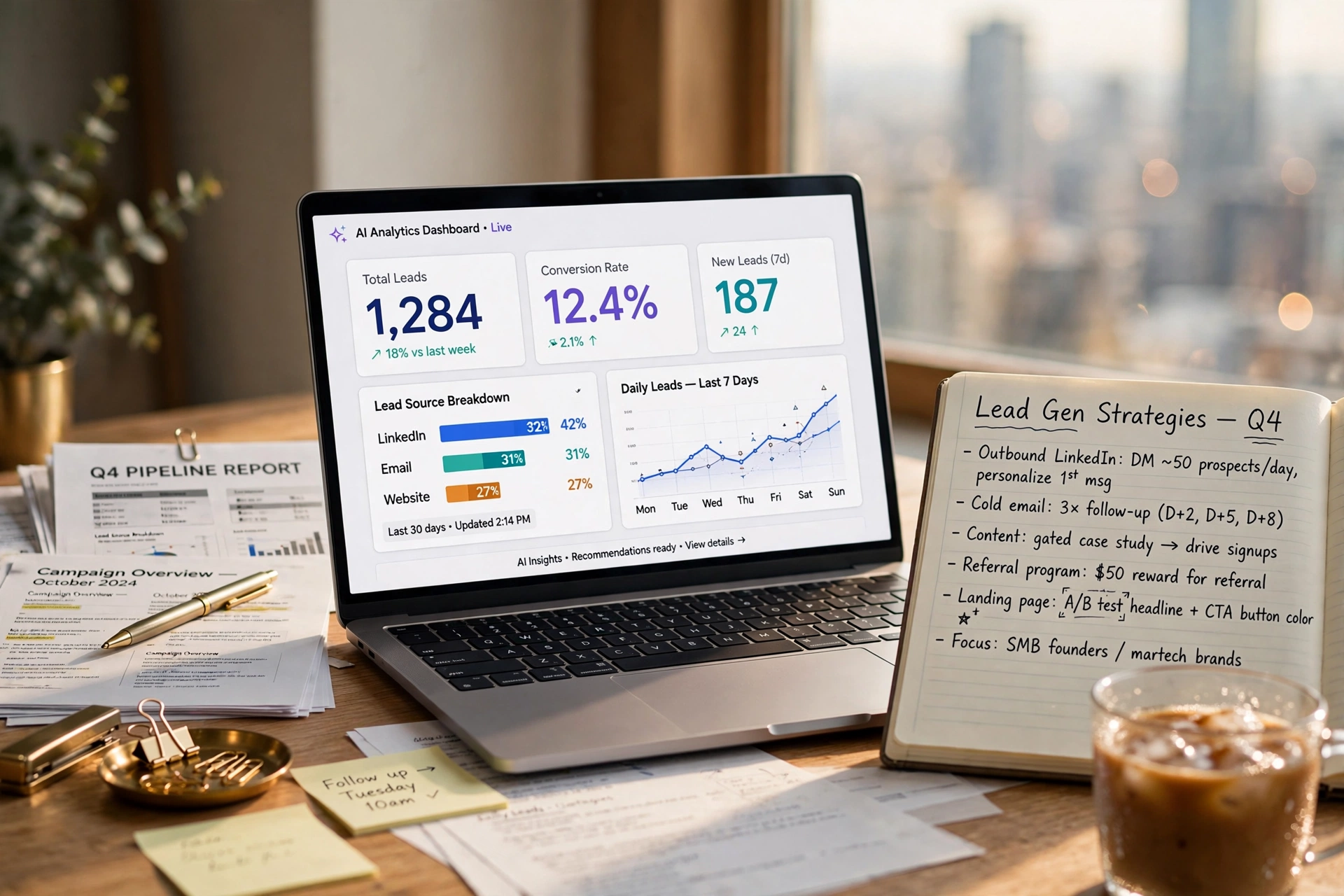 business technology office types ai lead generation service