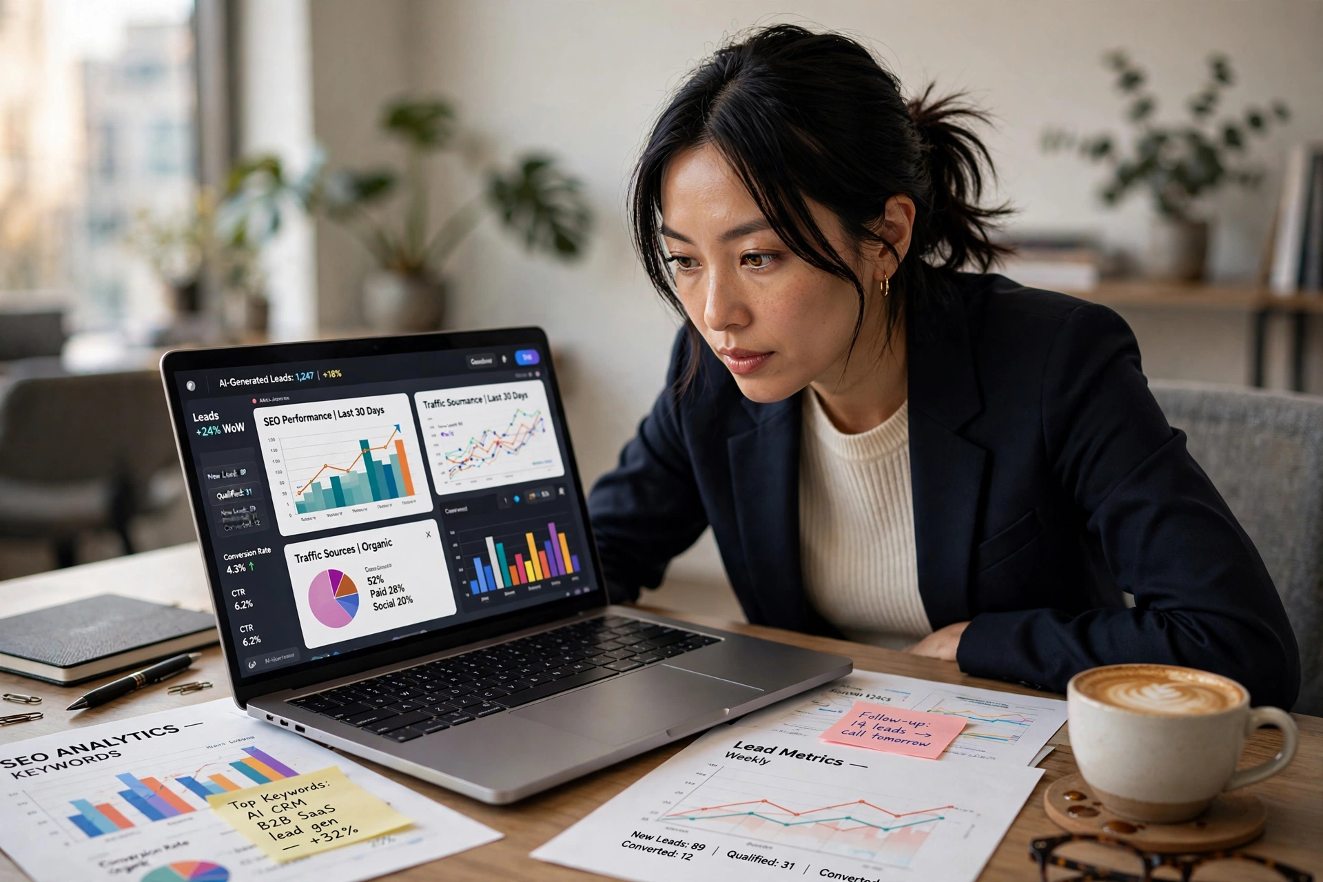 business technology office understanding ai lead generation service