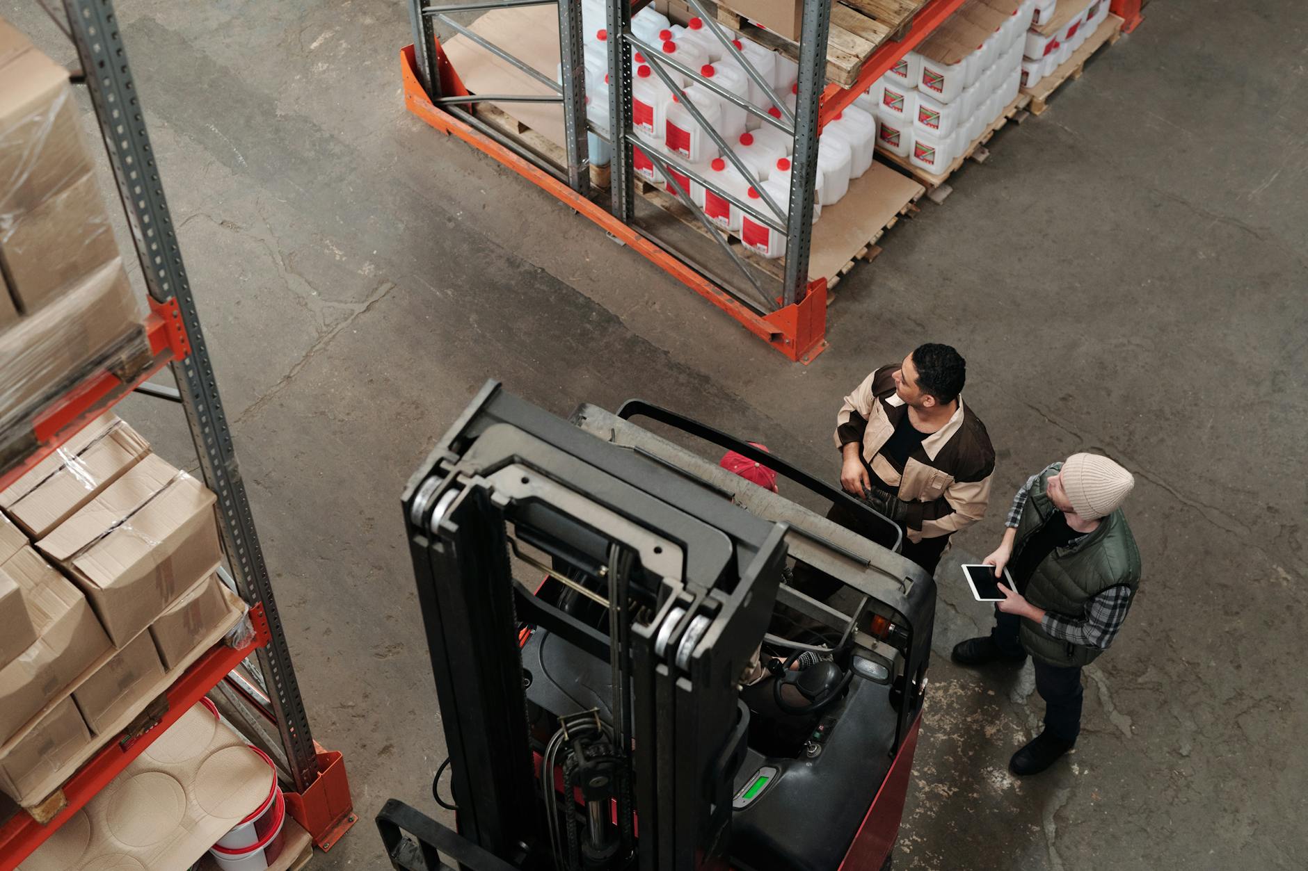 Busy logistics warehouse in Kansas City
