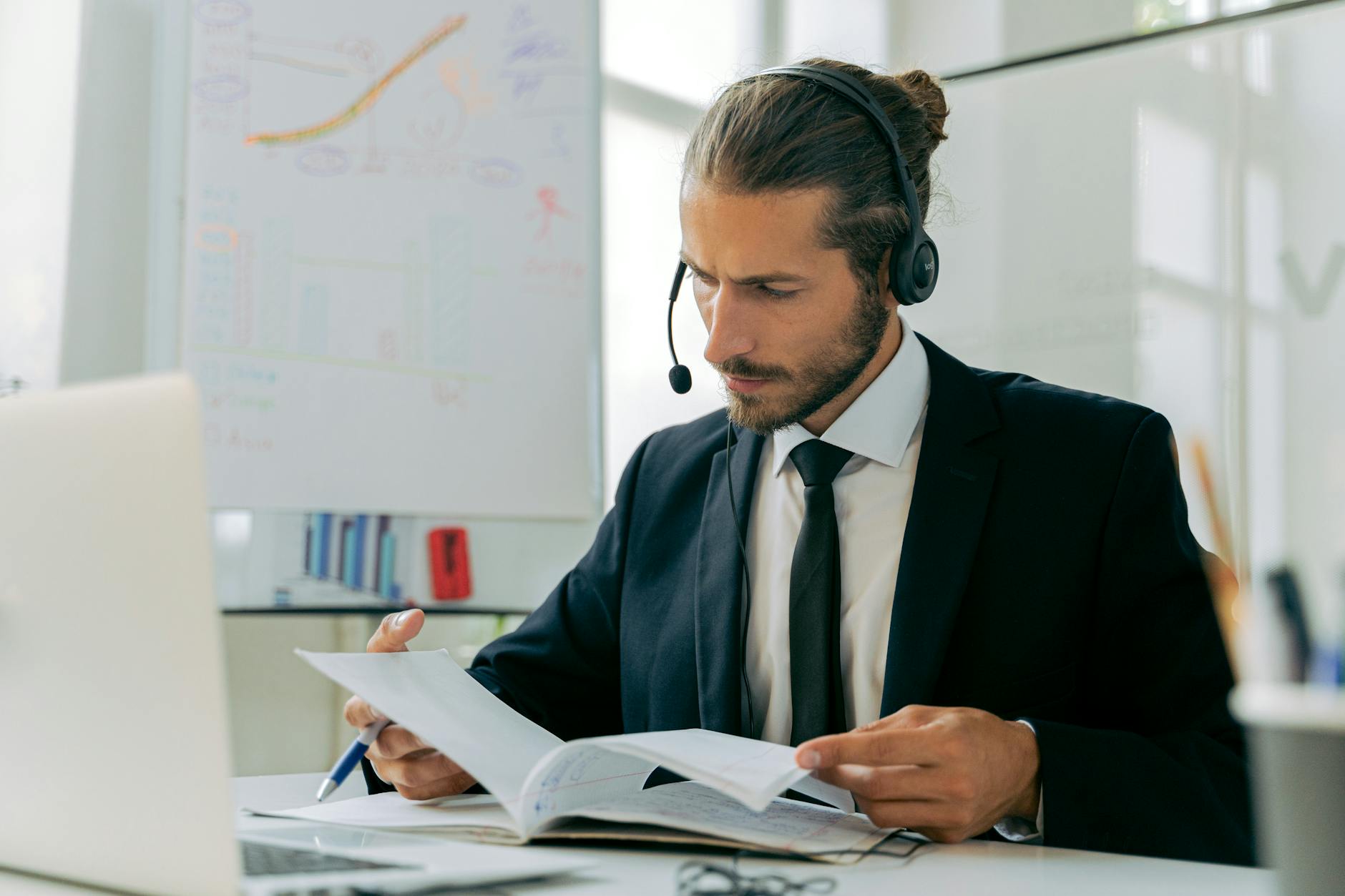 Service business owner reviewing automated outreach dashboard