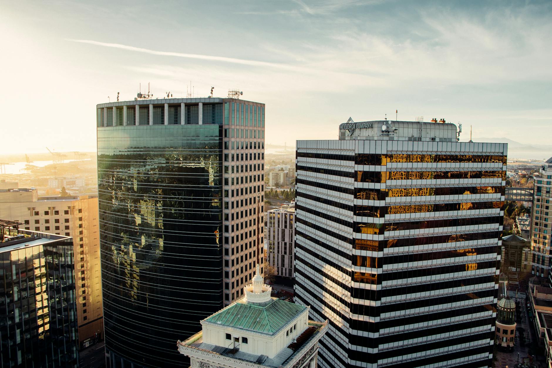 Louisville KY skyline with business district