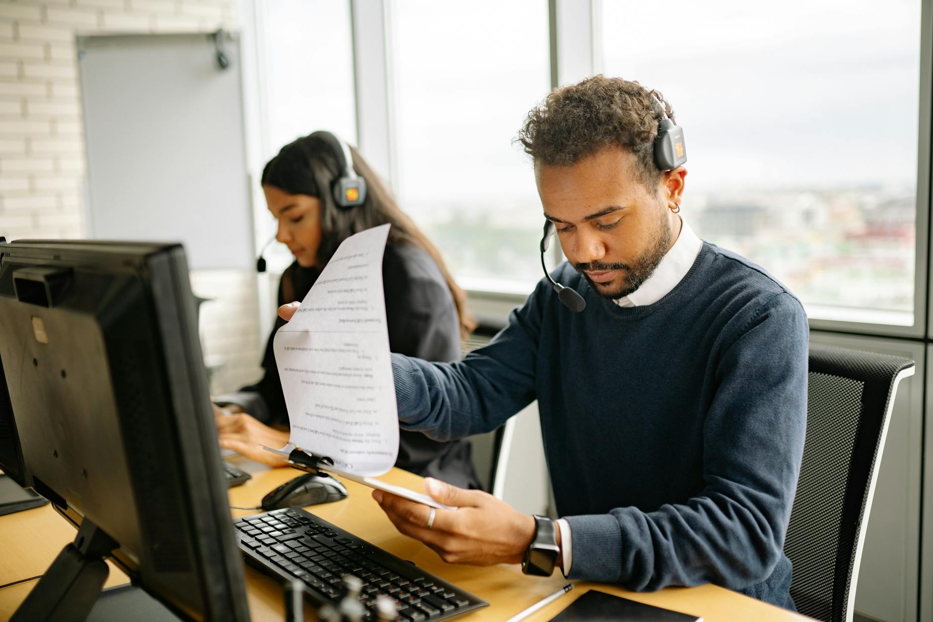 Busy Baltimore office using CRM software