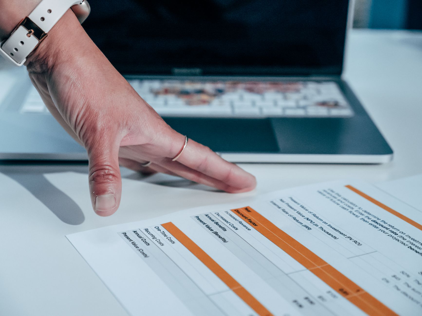 Modern sales team analyzing AI compliance dashboard