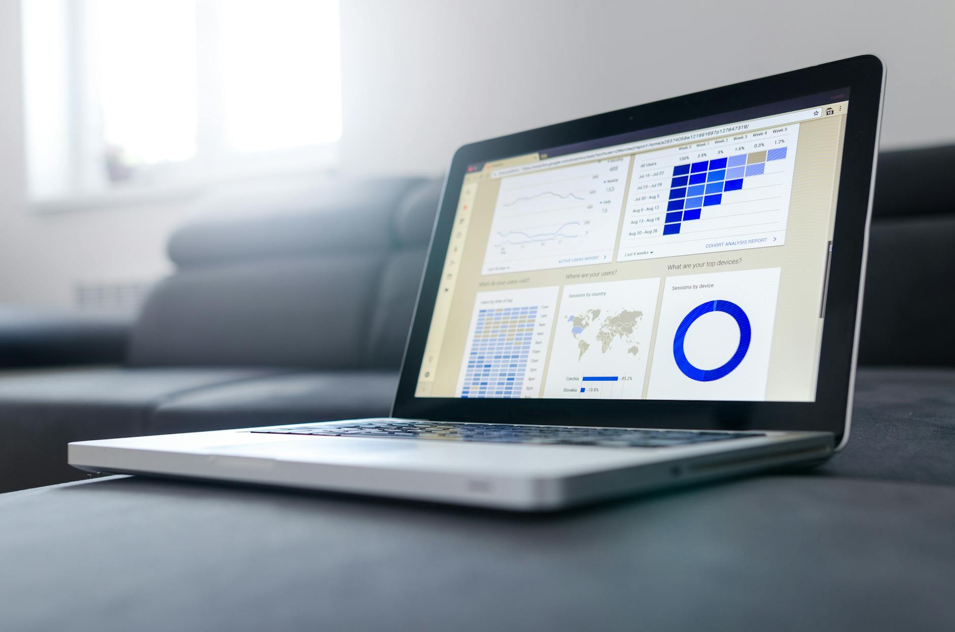 Ecommerce dashboard showing sales productivity tools in action
